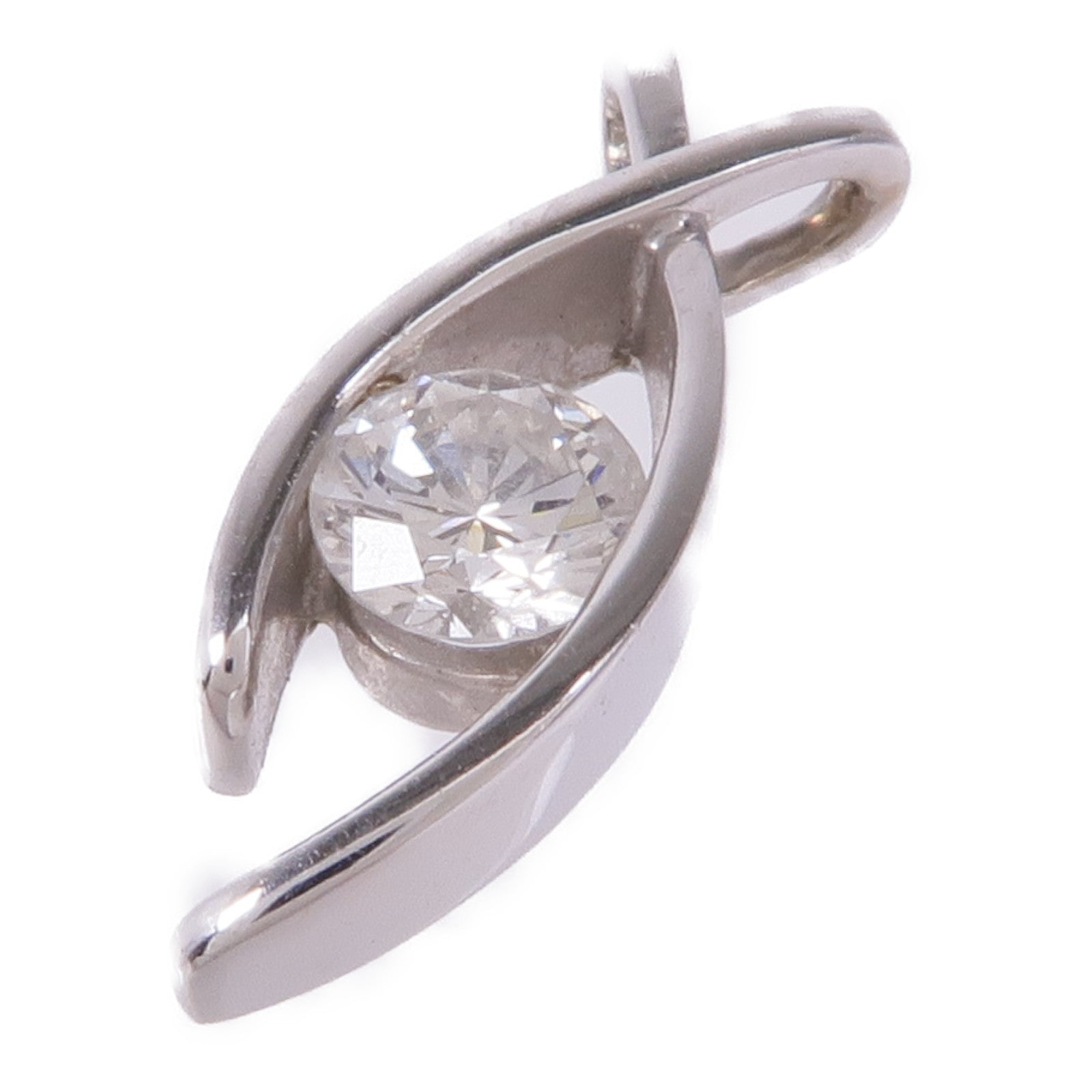 JEWELRY Diamond Pendant Top 18K White Gold