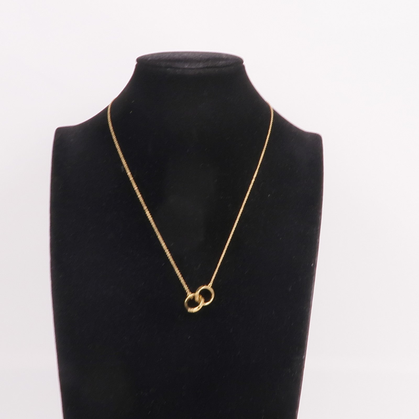 TIFFANY＆CO 18K黃金Atlas X closed interlocking Pendant項鍊