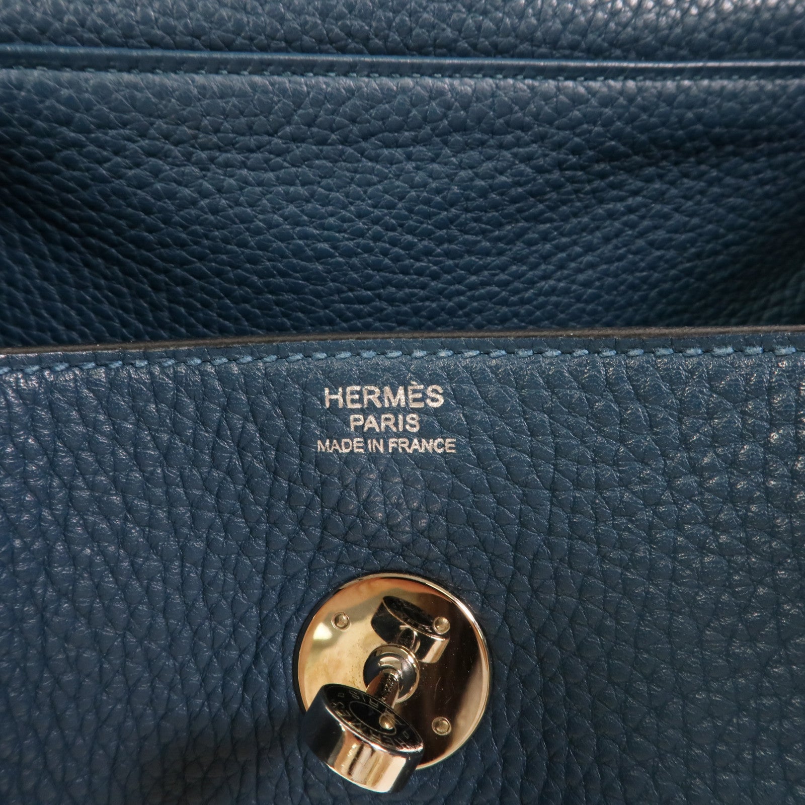 HERMES Clemence皮革Lindy 30手挽肩背兩用袋Colvert