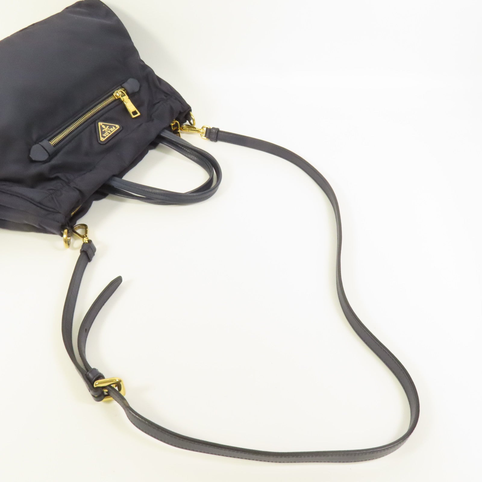 PRADA 尼龍Shoulder Tote金扣手挽肩背兩用袋