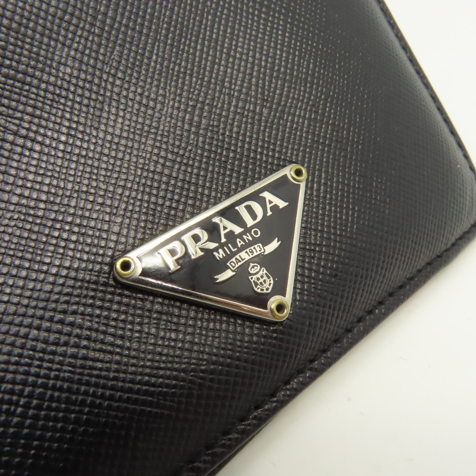 PRADA Saffiano皮革Card Case卡片套黑色