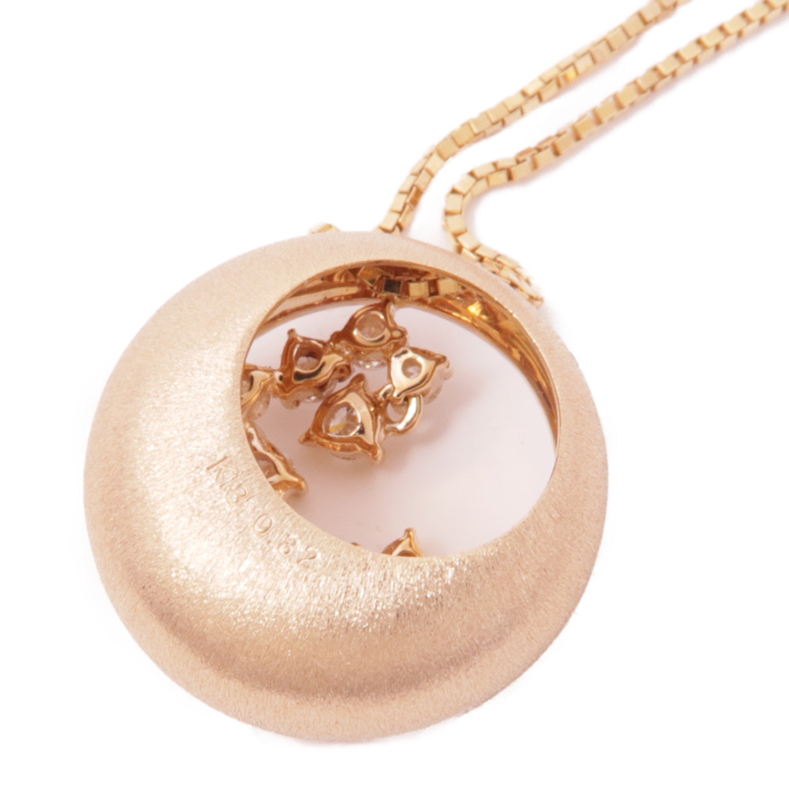 JEWELRY Diamond Necklace 18K Pink Gold
