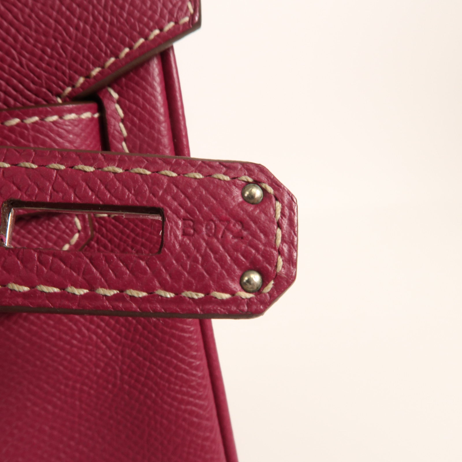 HERMES Epsom皮革Birkin 30銀扣手挽袋