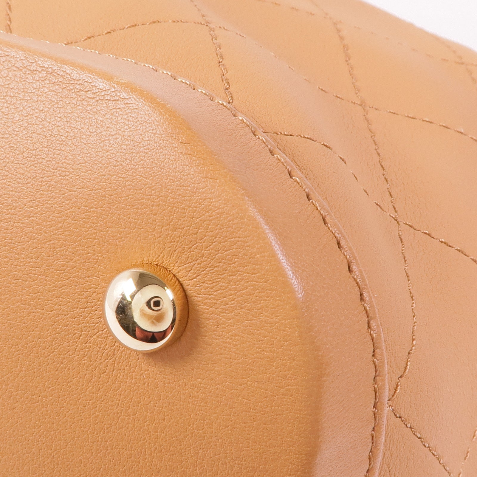 CHANEL 牛皮皮革2 Way Shoulder金扣手挽肩背兩用袋