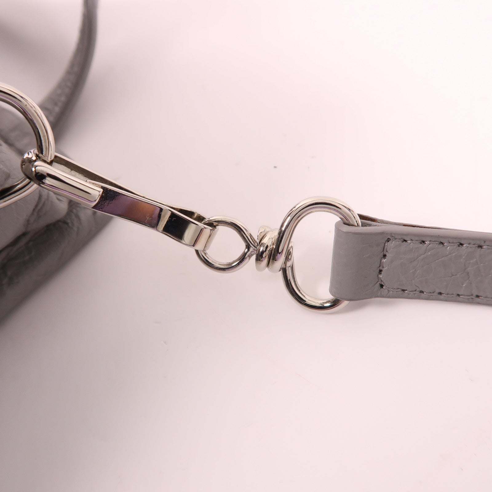 BALENCIAGA 牛皮皮革Bazaar Shopper XXS銀扣手挽肩背兩用袋