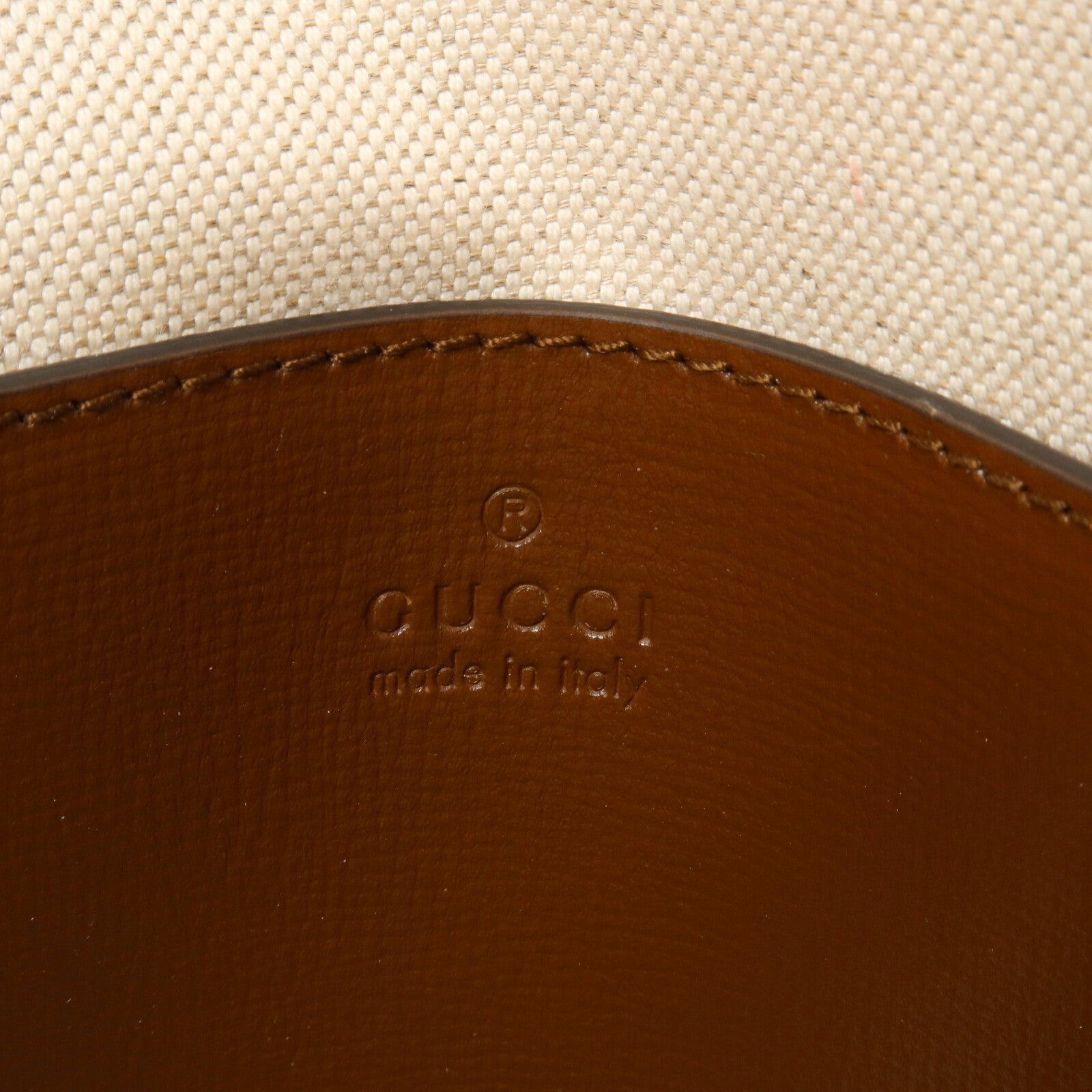 GUCCI 塗層帆布Horsebit 1955 Top Handle手挽肩背兩用袋