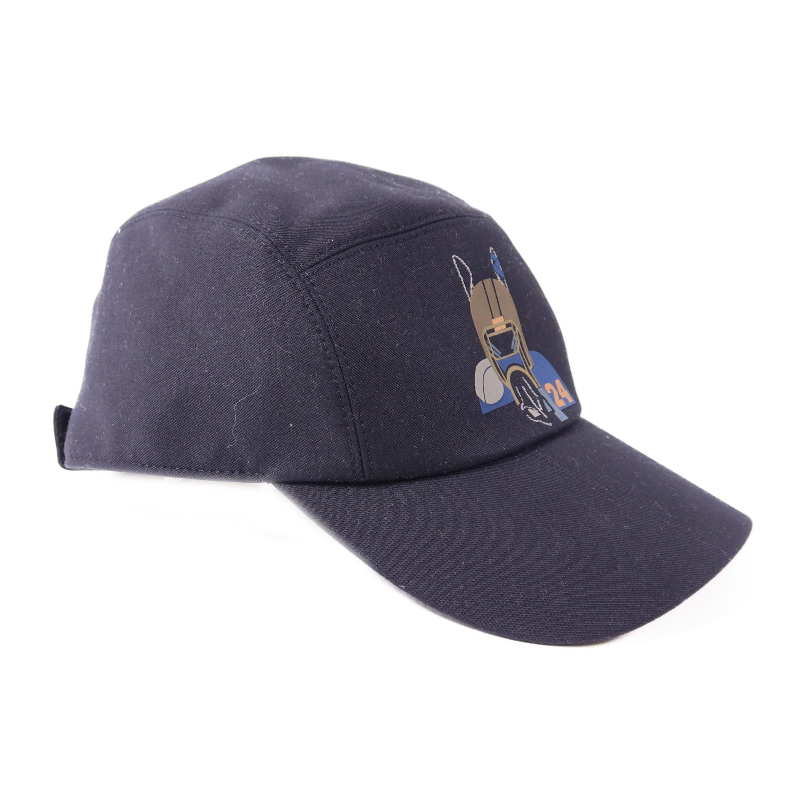 HERMES Nevada Quarterb'H Cap Cotton Navy