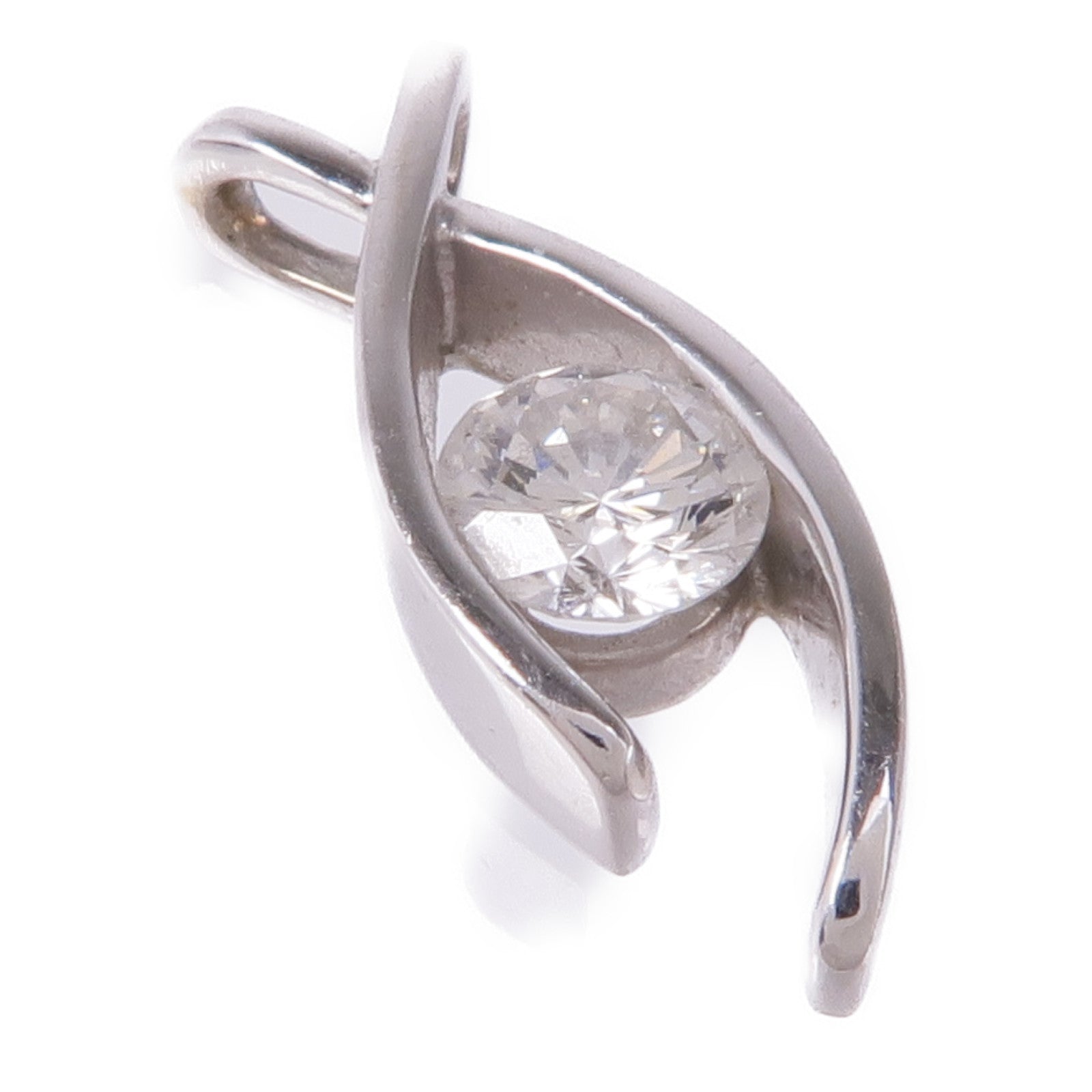 JEWELRY Diamond Pendant Top 18K White Gold