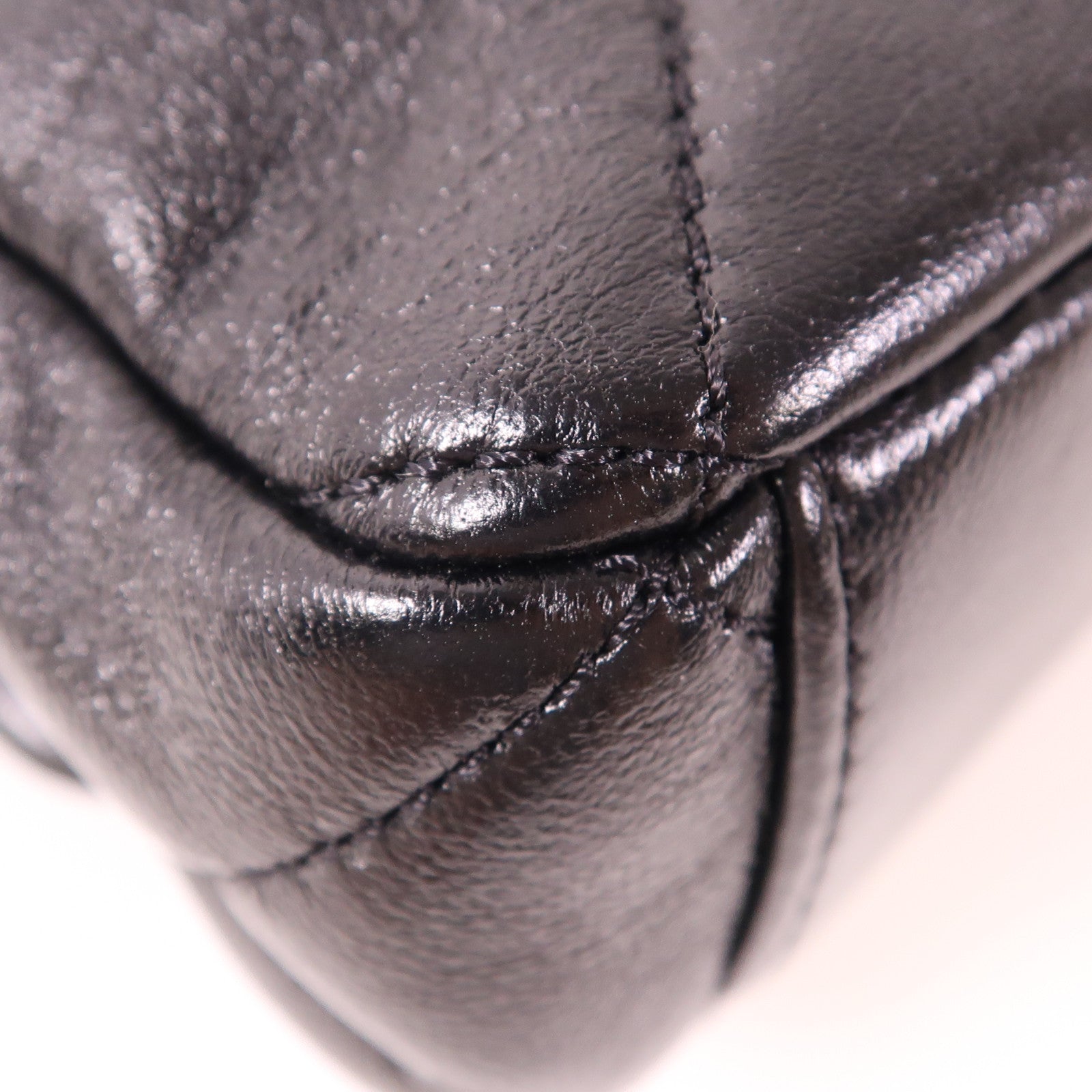 CHANEL 牛皮皮革Chain Shoulder金扣手挽肩背兩用袋