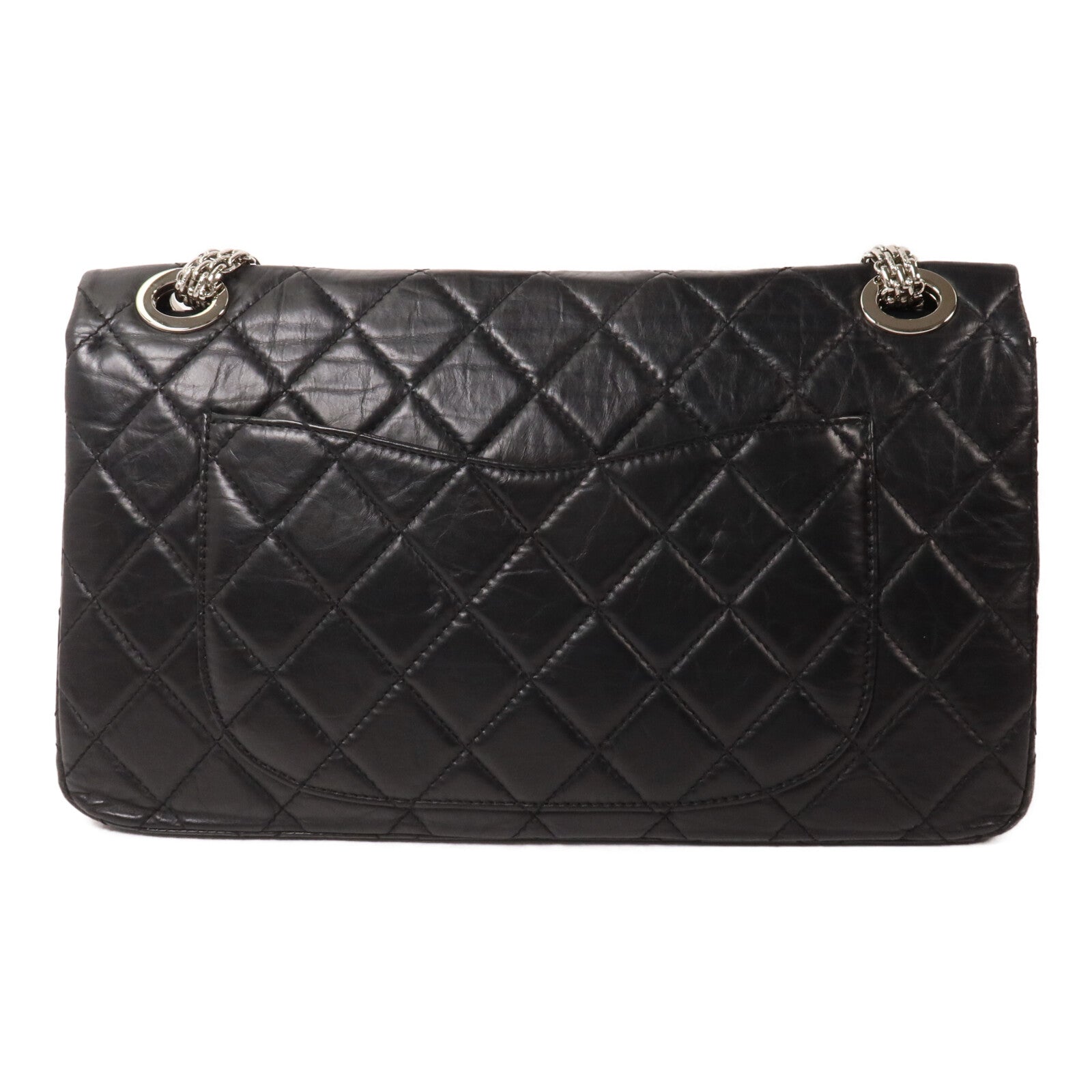 CHANEL 牛皮皮革2.55 Reissue 226 Double Flap Bag鏈帶肩背袋