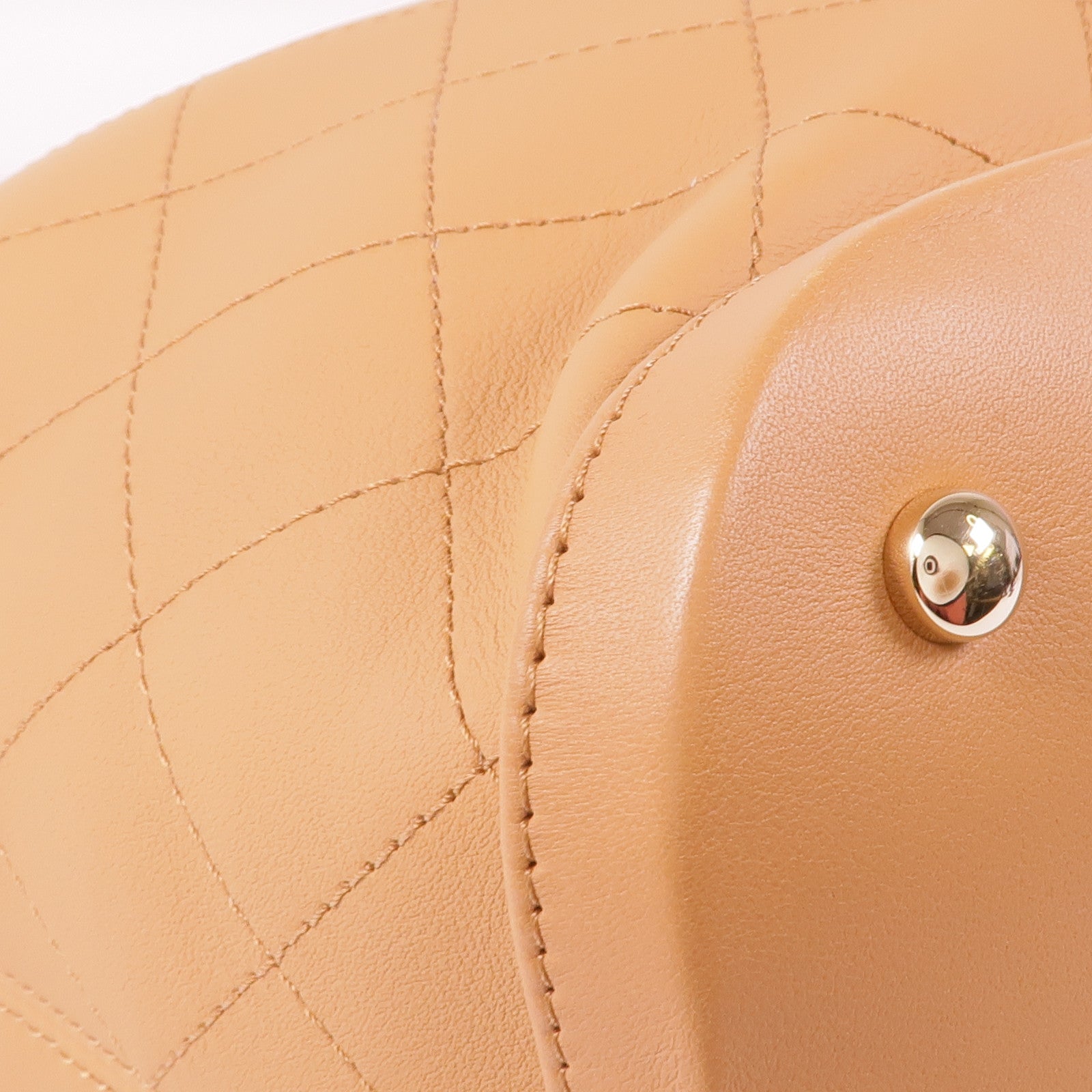 CHANEL 牛皮皮革2 Way Shoulder金扣手挽肩背兩用袋