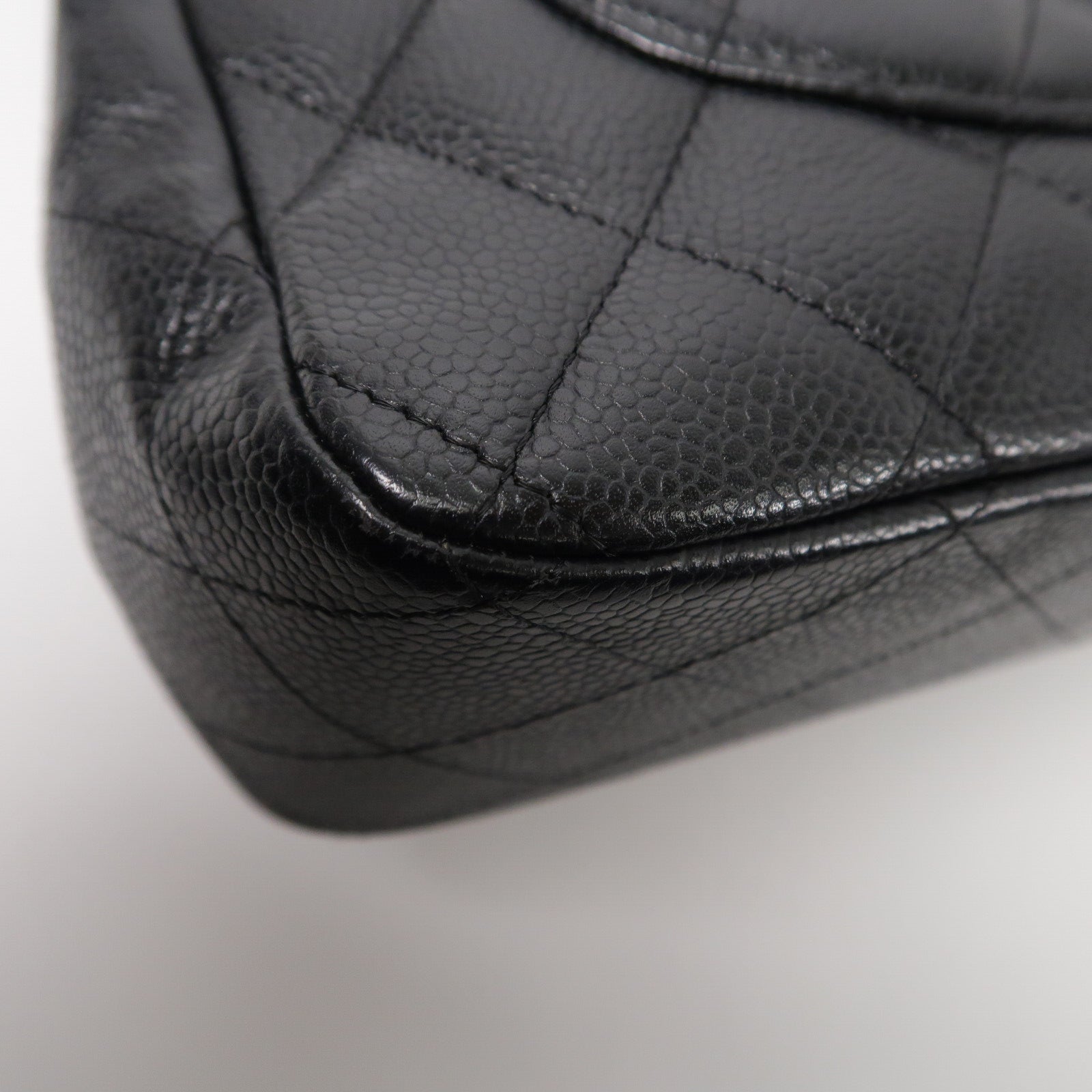 CHANEL 牛皮皮革Large Classic鏈帶肩背袋
