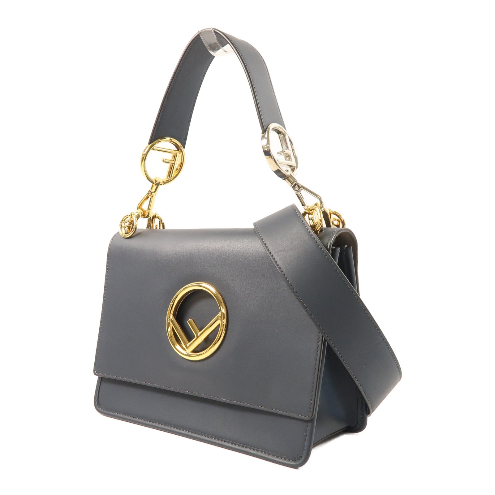 FENDI 牛皮皮革Kan I手挽肩背兩用袋