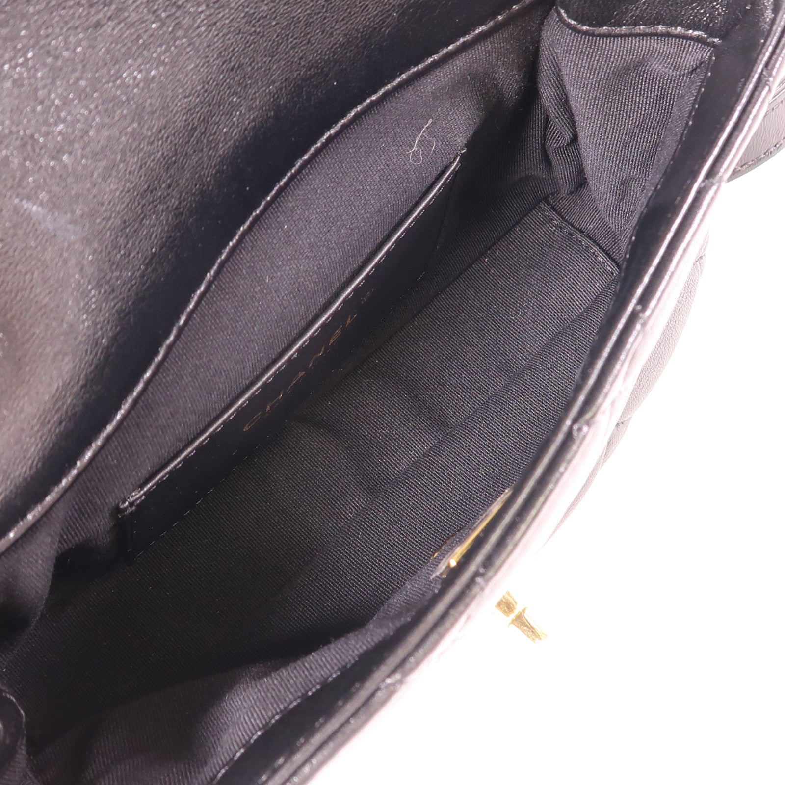 CHANEL 牛皮皮革Chain Shoulder金扣手挽肩背兩用袋