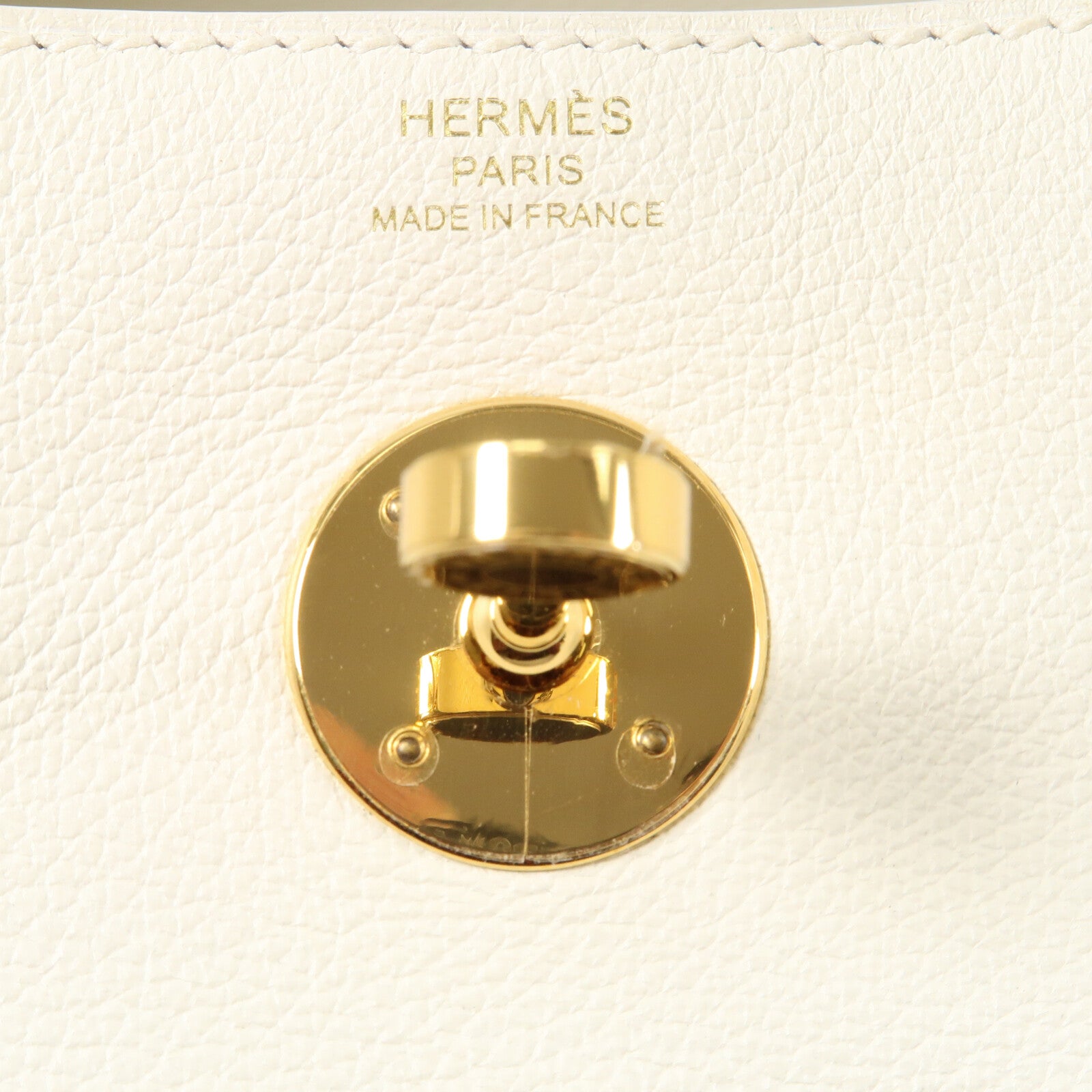 HERMES Evercolor皮革Lindy 26手挽肩背兩用袋Blanc