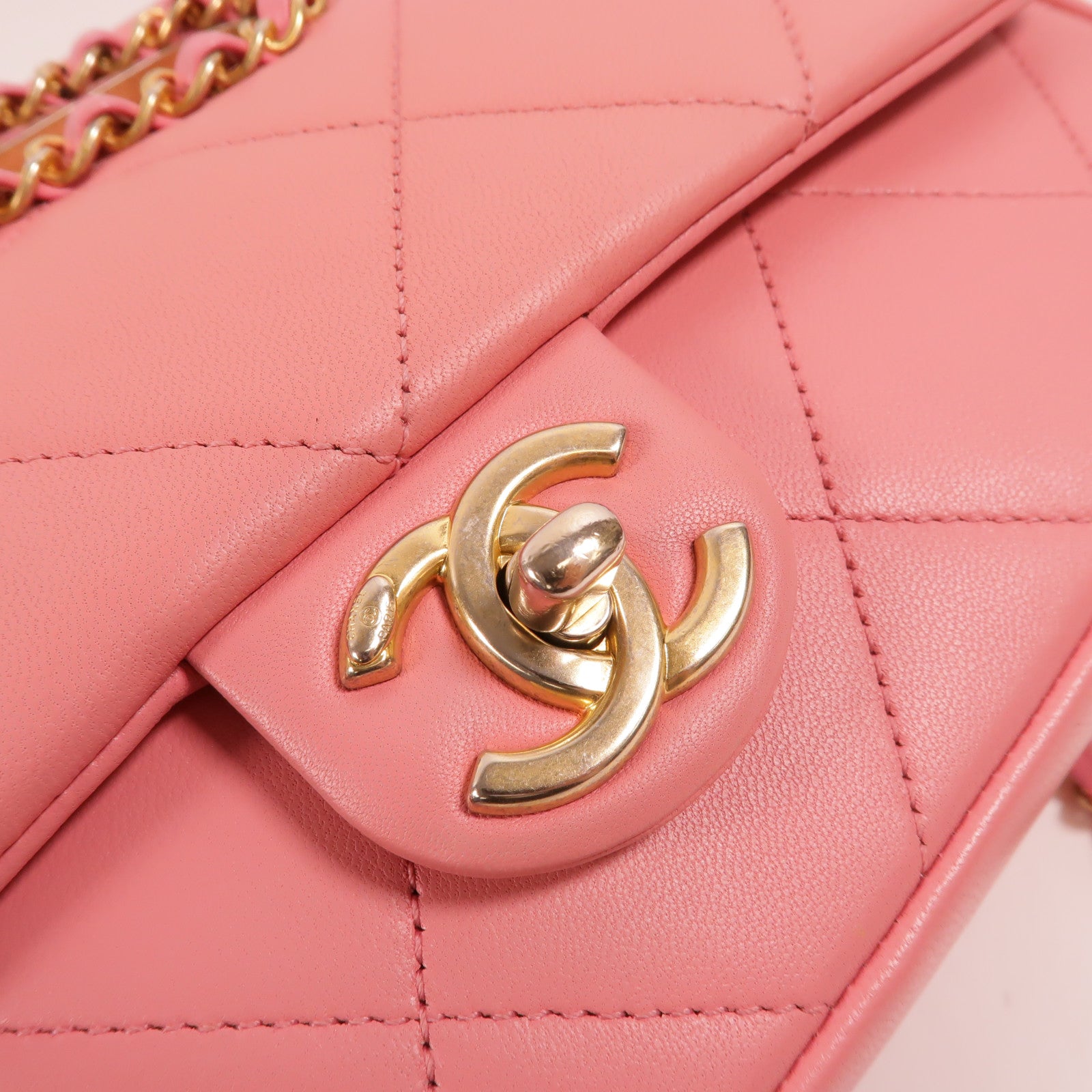 CHANEL 羊皮皮革A Real Catch Flap Bag手挽肩背兩用袋