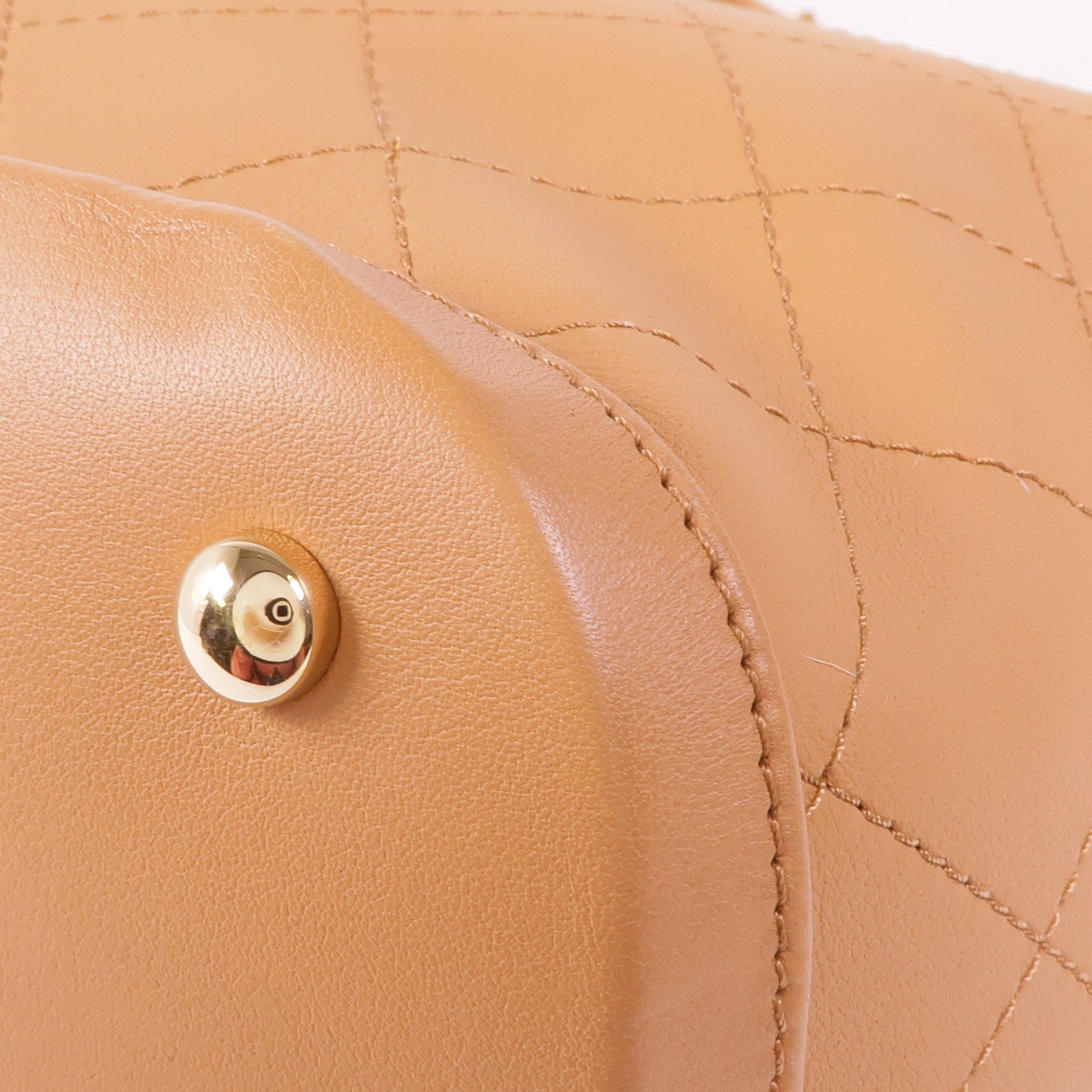 CHANEL 牛皮皮革2 Way Shoulder金扣手挽肩背兩用袋