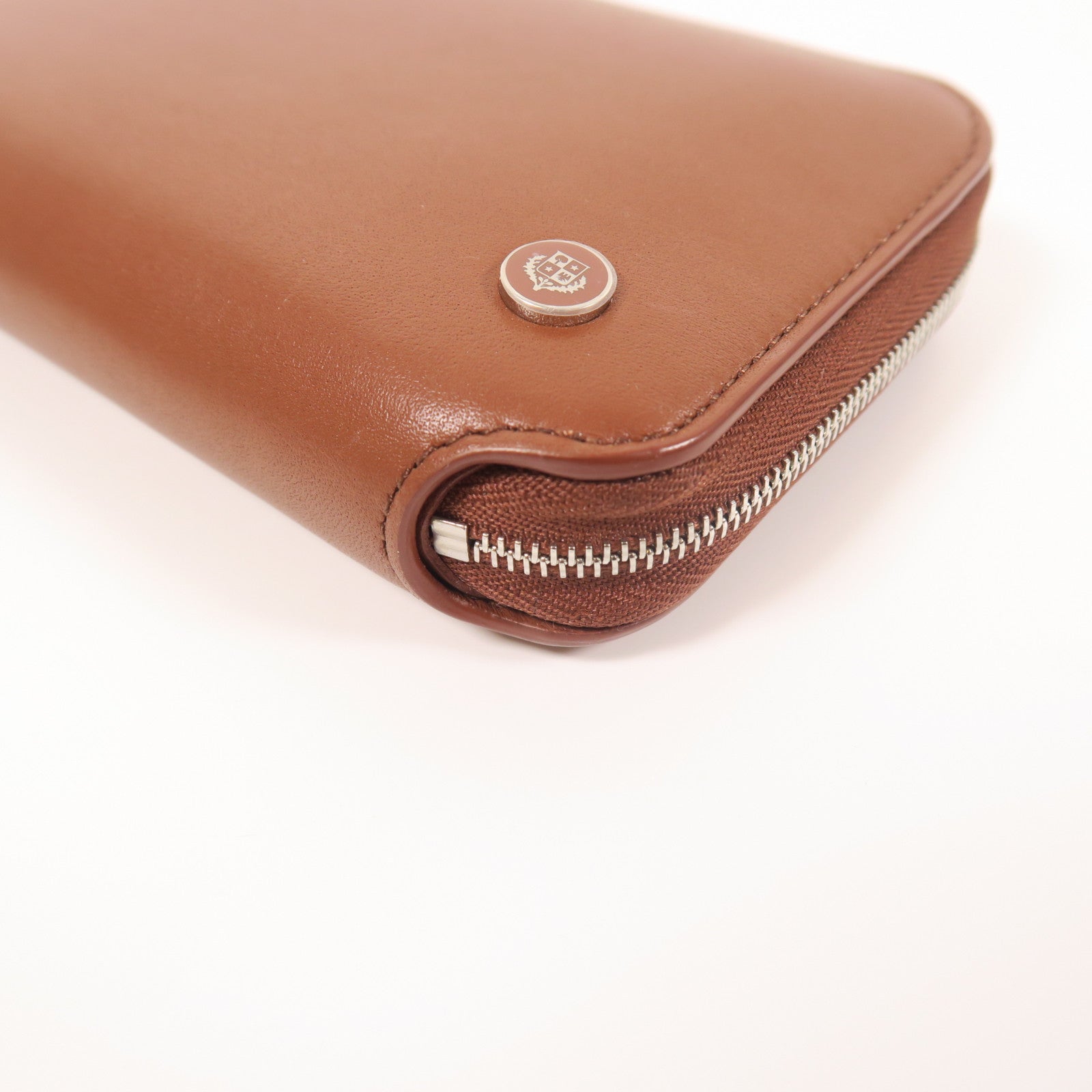 Loro Piana 羊皮皮革Wallet銀扣錢包
