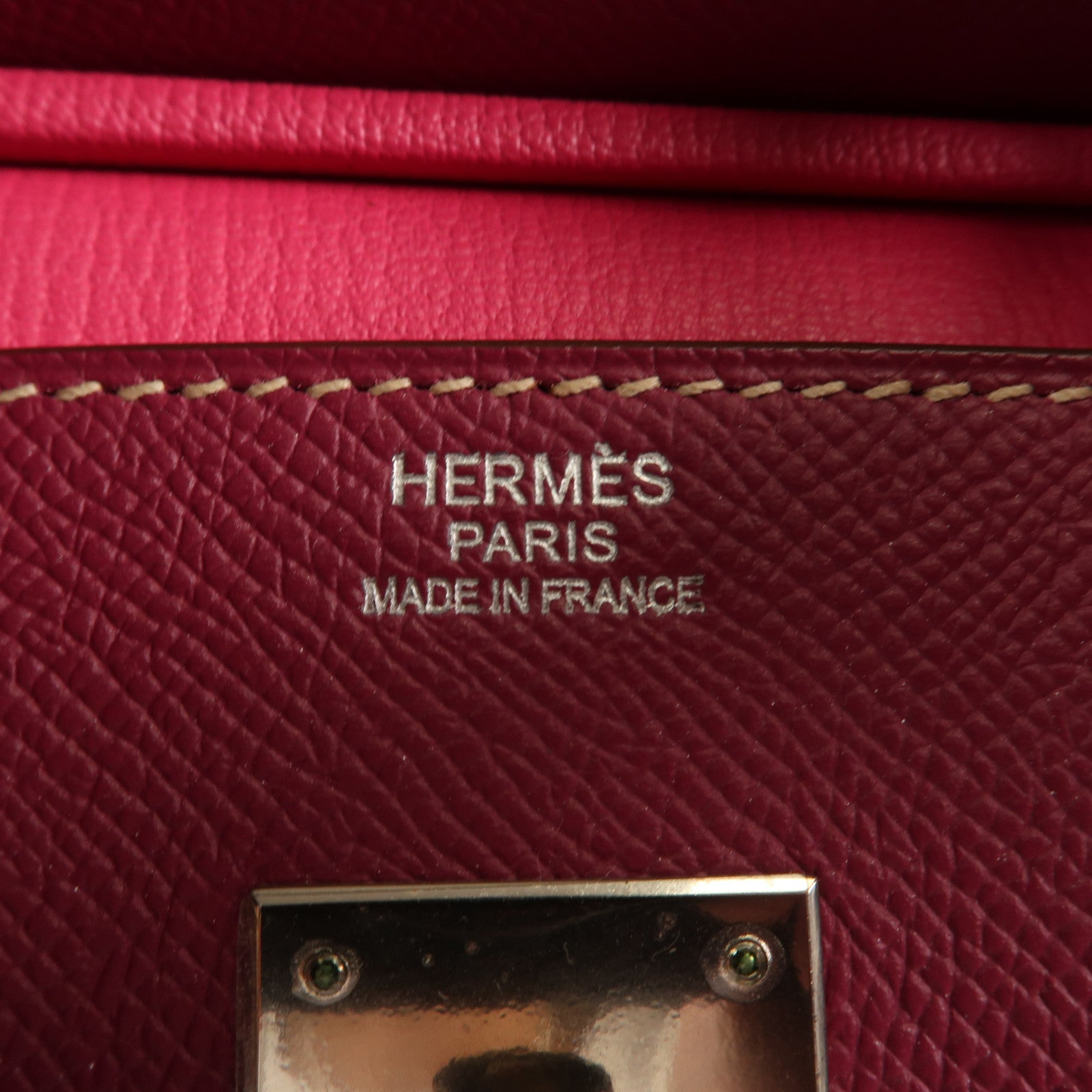 HERMES Epsom皮革Birkin 30銀扣手挽袋