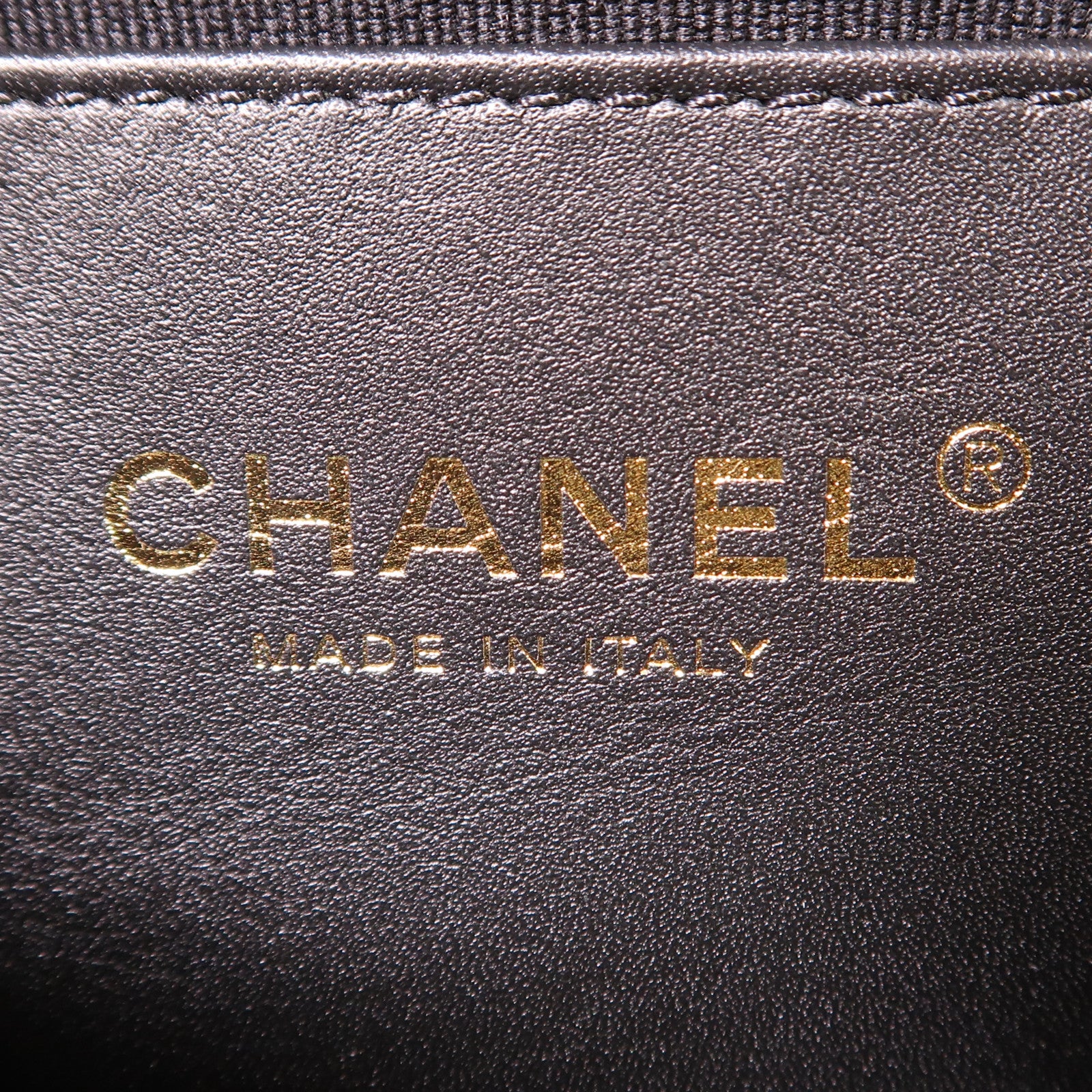 CHANEL 牛皮皮革Chain Shoulder金扣手挽肩背兩用袋