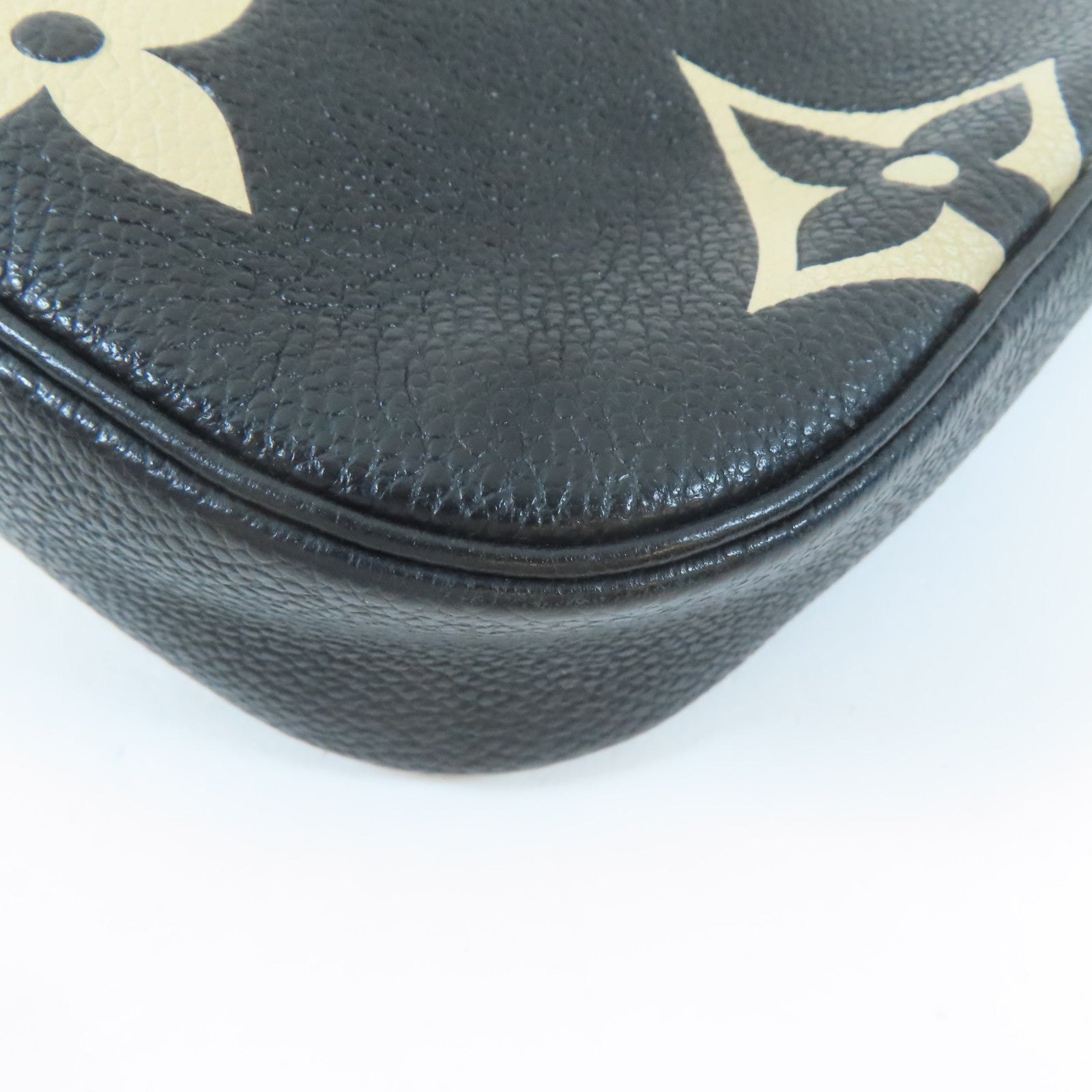 LOUIS VUITTON Monogram Empreinte Multi Pochette Accessoires金扣肩背袋黑色
