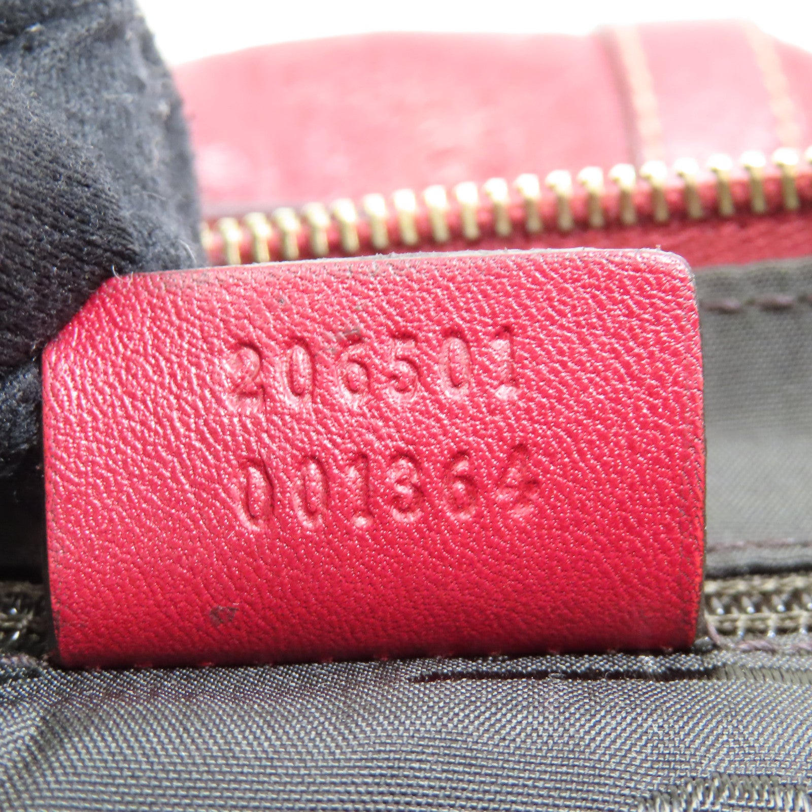GUCCI 皮革Boston Bag銀扣手挽袋紅色
