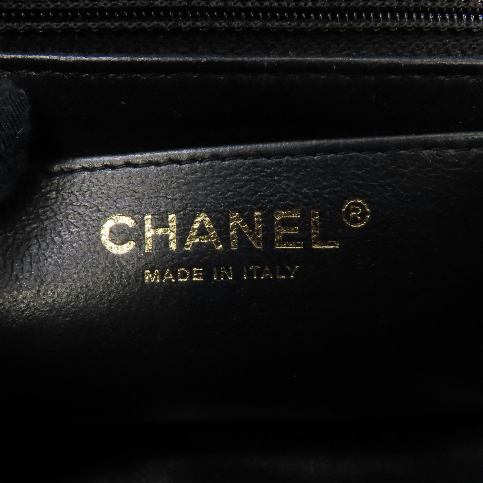 CHANEL 菱格羊皮皮革Classic Flap 17cm金扣鏈帶肩背袋黑色