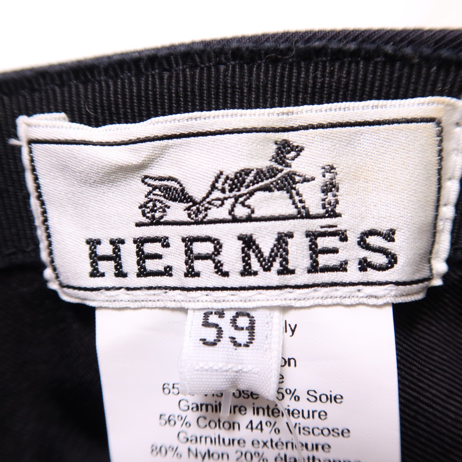HERMES Nevada Quarterb'H Cap Cotton Navy