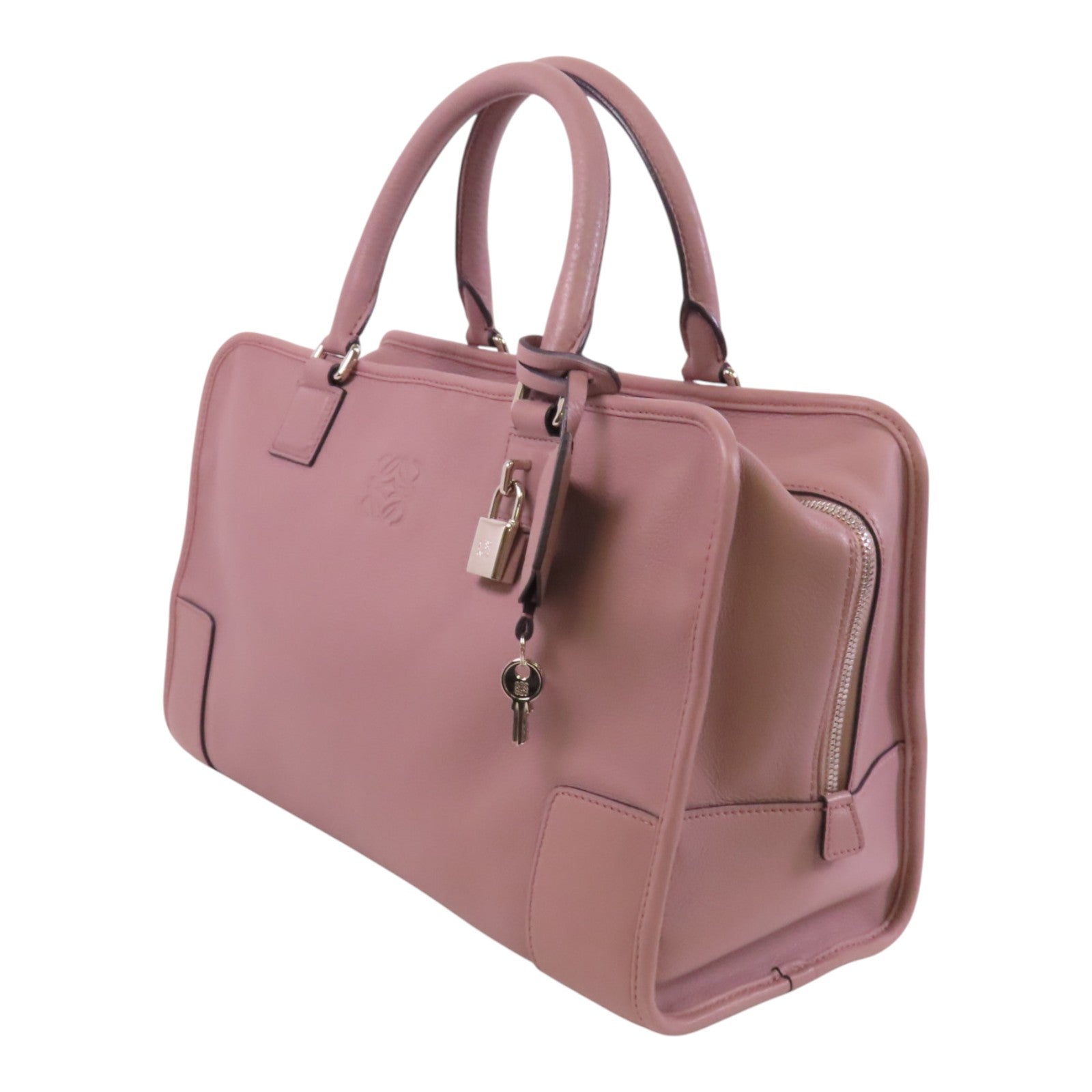 LOEWE 牛皮皮革Amazona 36銀扣肩背袋