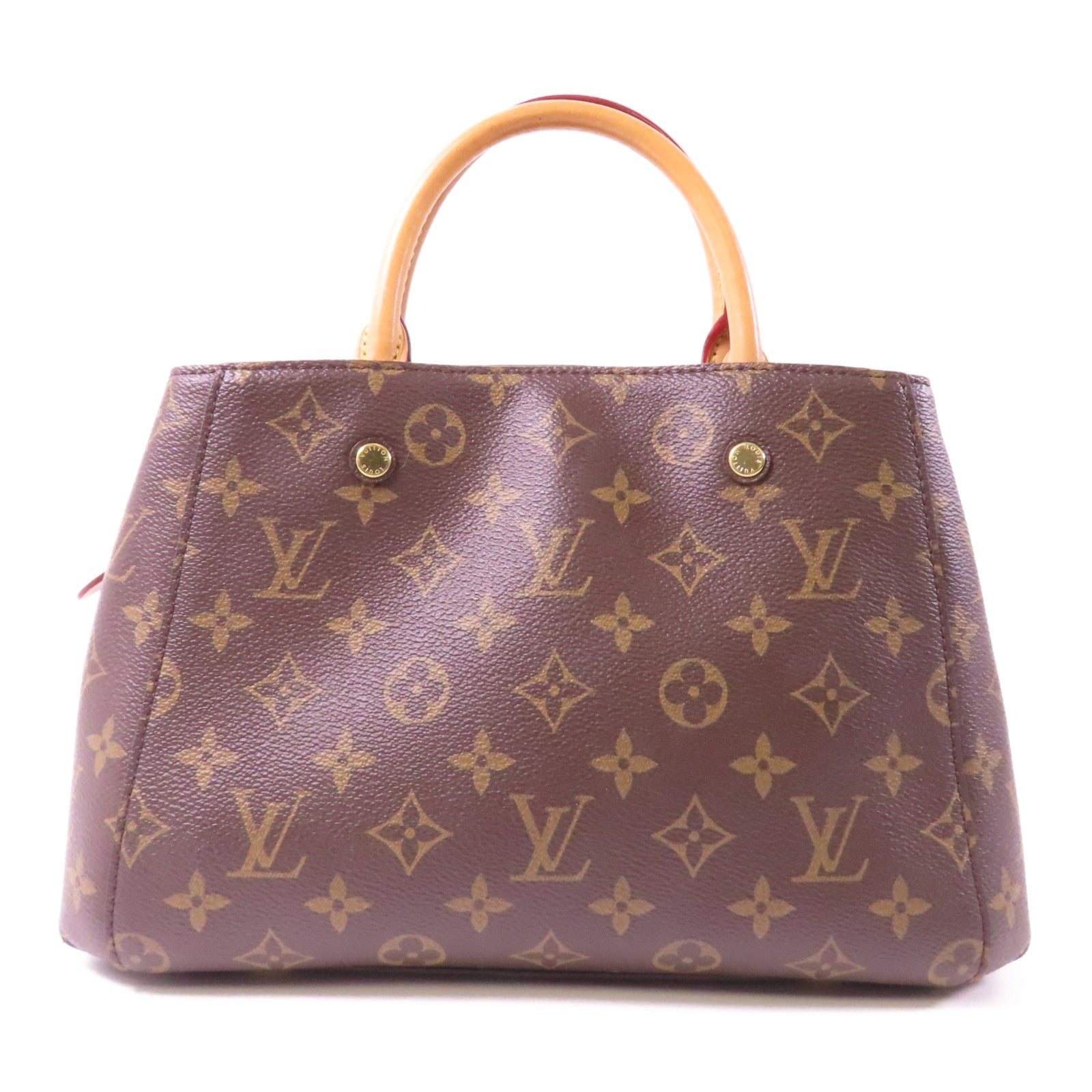 LOUIS VUITTON Monogram Montaigne金扣手挽肩背兩用袋啡色