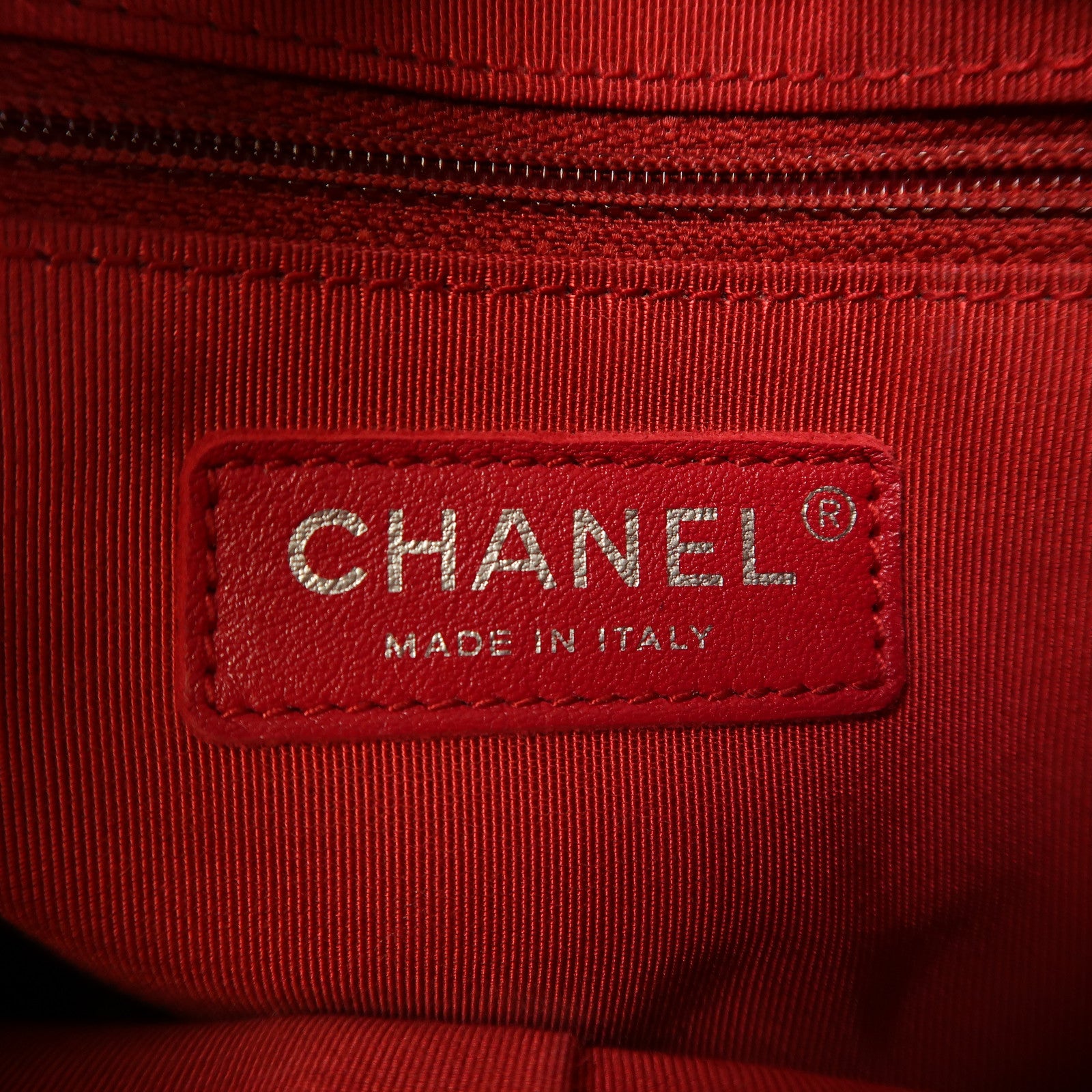 CHANEL 【清倉大減價】菱格牛皮皮革Gabrielle鏈帶肩背袋藍色