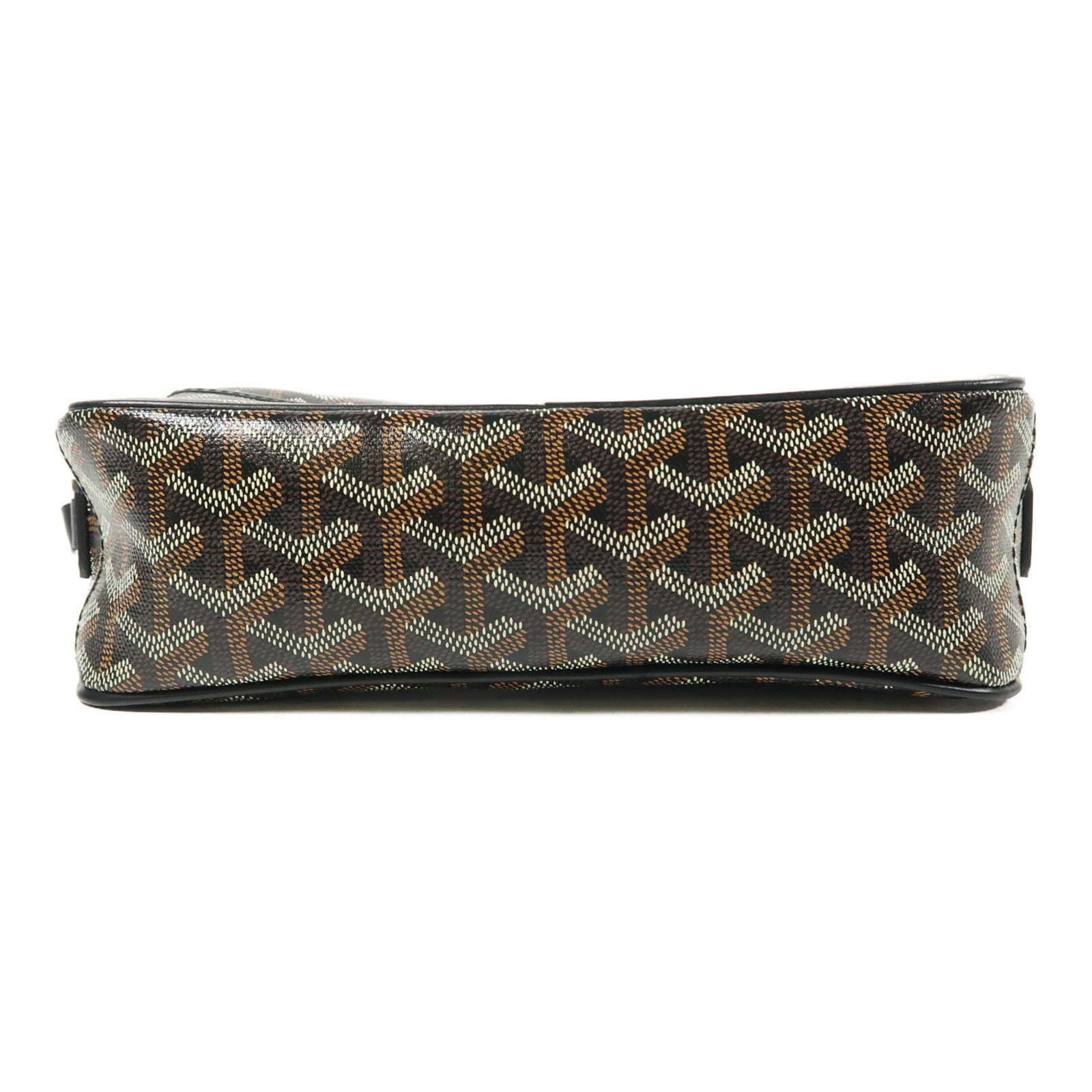 GOYARD 塗層帆布Cap-Vert PM銀扣肩背袋