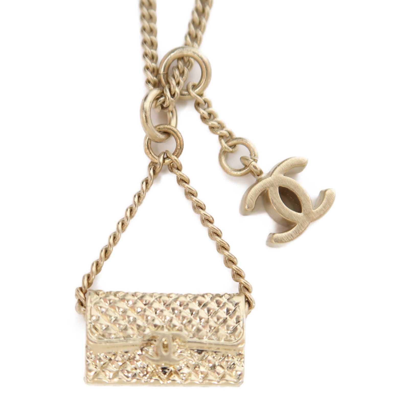 CHANEL 金屬Necklace項鍊金色
