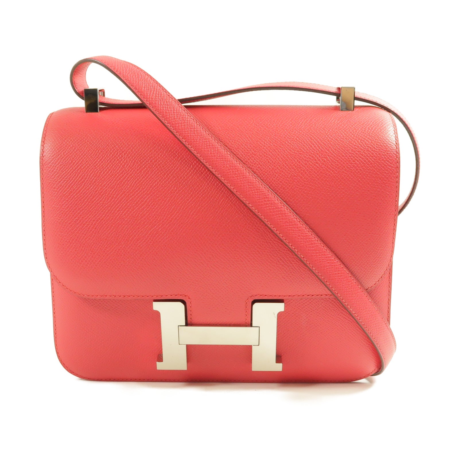 HERMES 【激減優惠】Epsom皮革Constance 24銀扣肩背袋