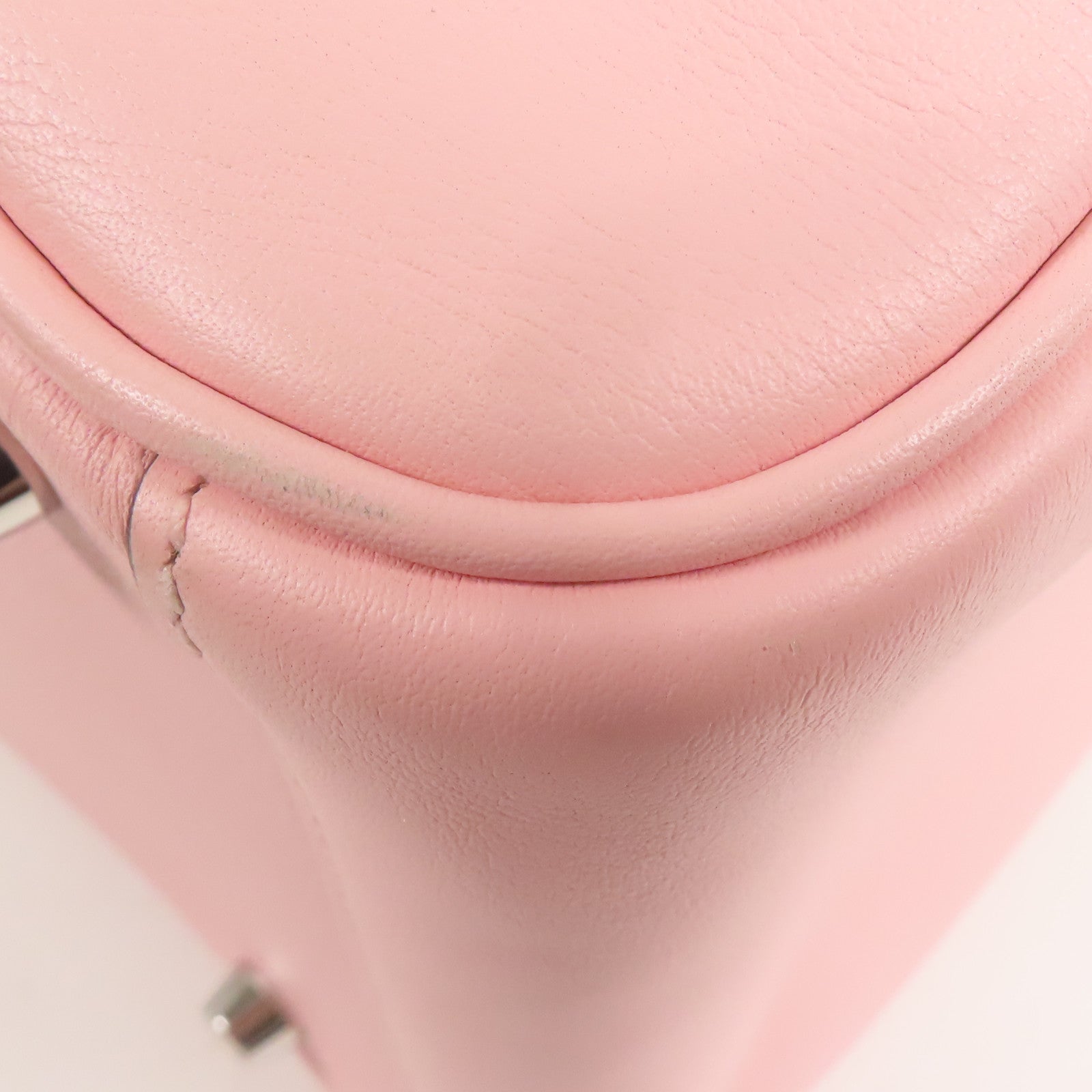 HERMES Swift皮革Lindy 30銀扣手挽肩背兩用袋Rose Sakura