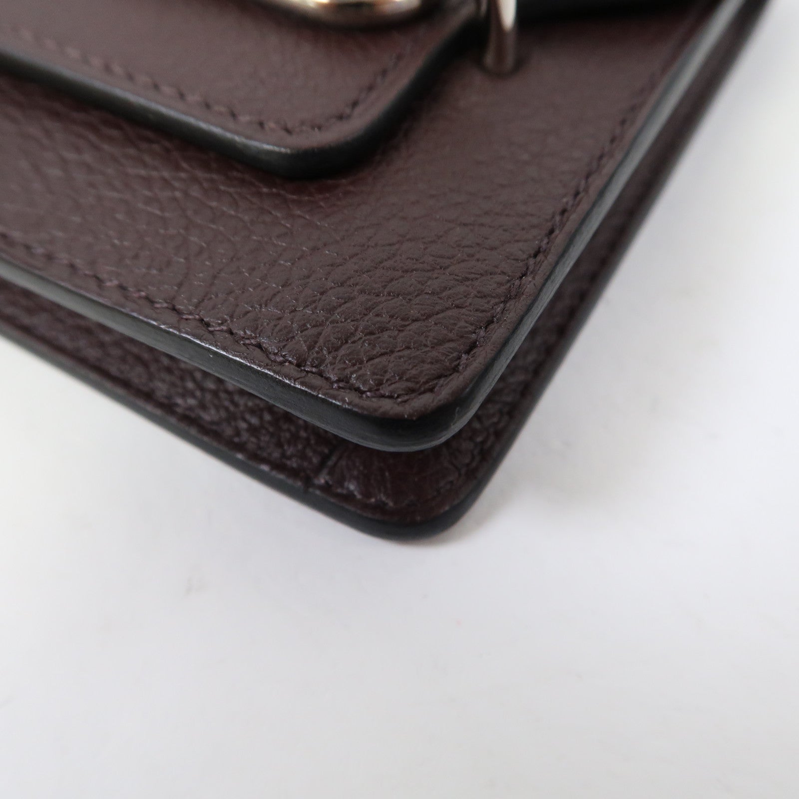 HERMES 【激減優惠】Evercolor皮革Roulis Slim Wallet銀扣錢包紅色/藍色