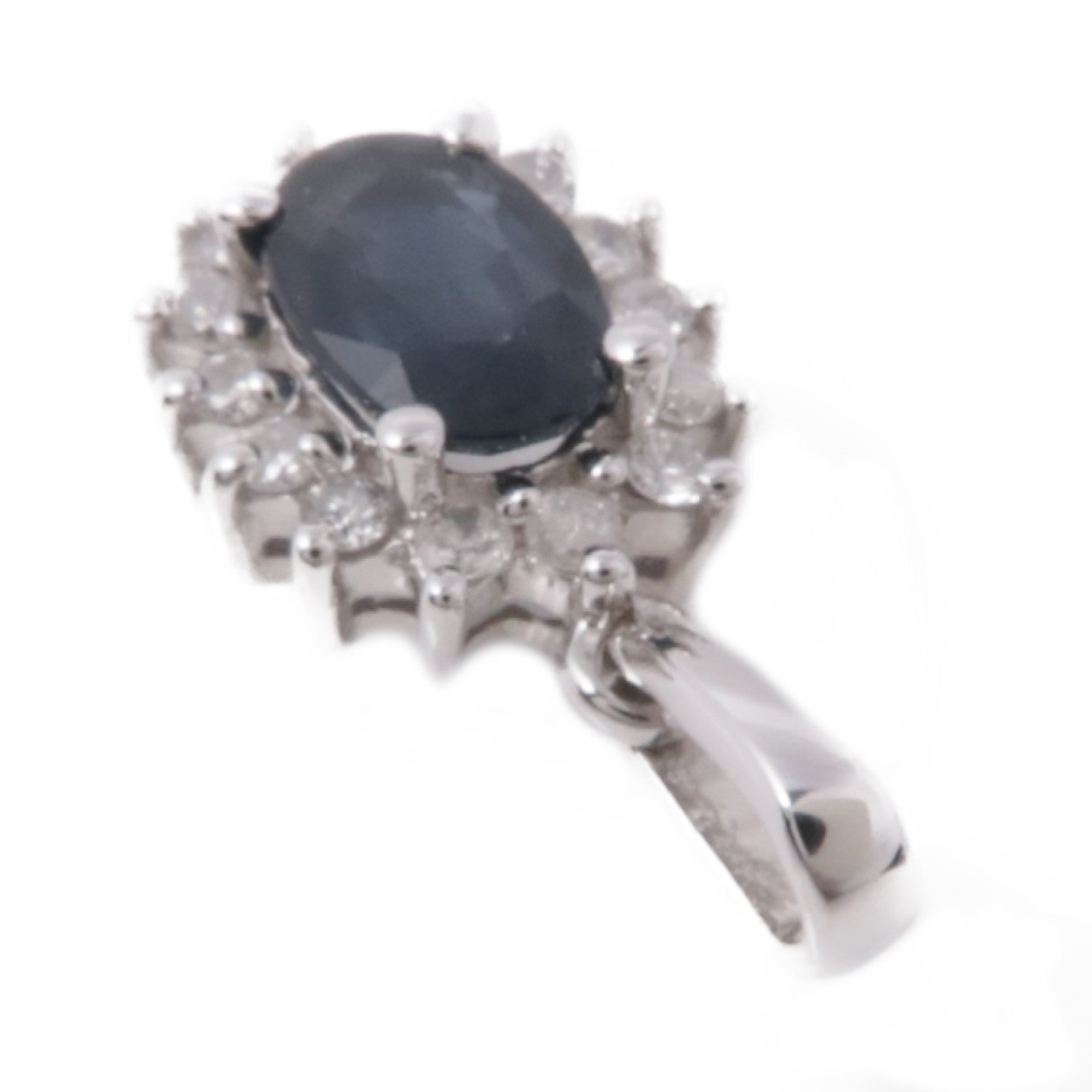 JEWELRY 18K白金Topaz/Diamond Pendant Top黃玉/鑽石吊墜