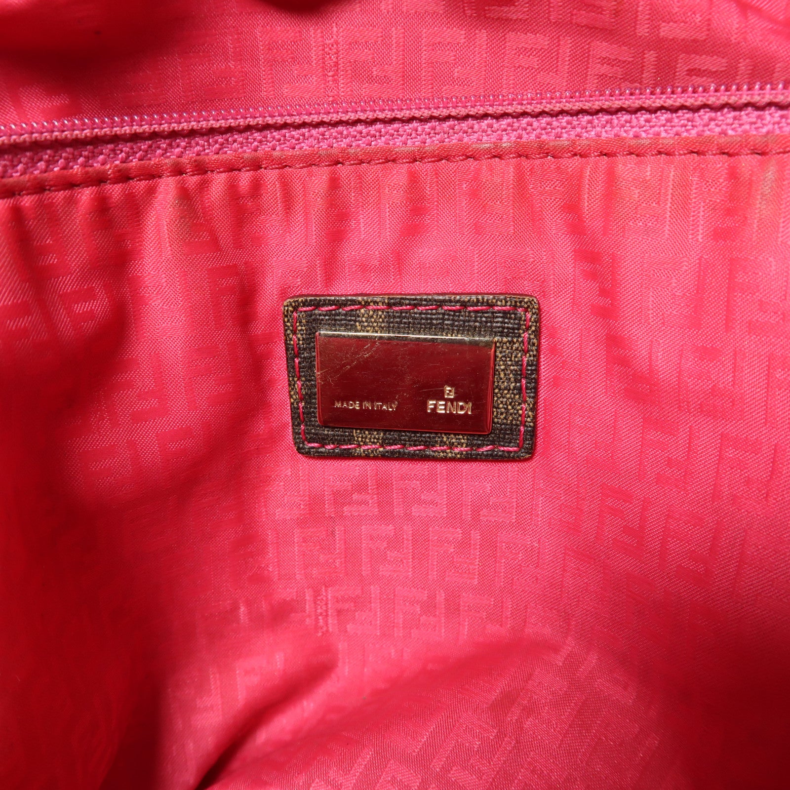 FENDI 塗層帆布Tote Bag肩背袋