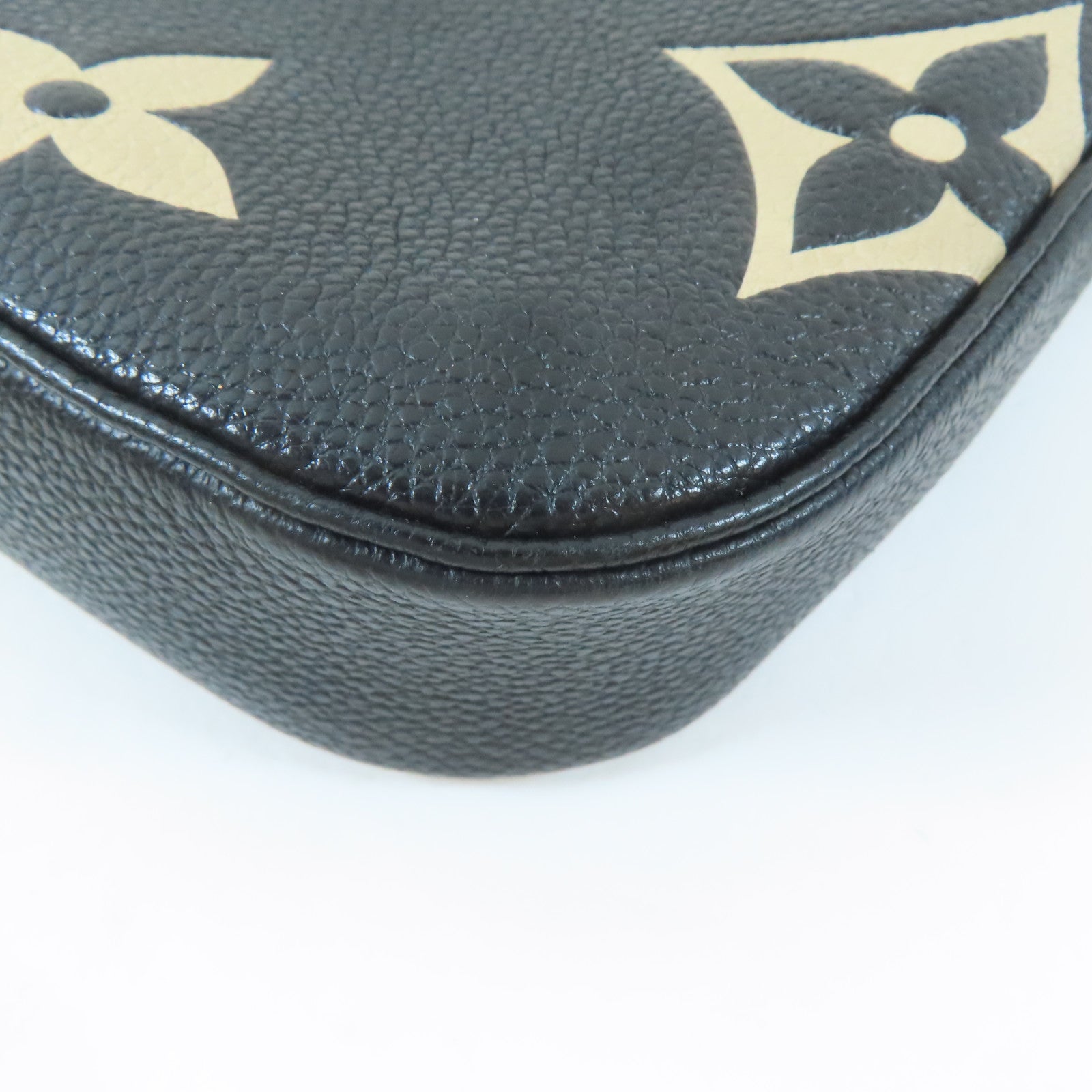 LOUIS VUITTON Monogram Empreinte Multi Pochette Accessoires金扣肩背袋黑色