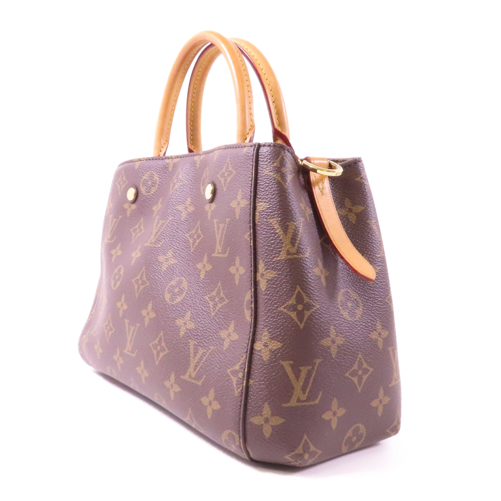 LOUIS VUITTON Monogram Montaigne金扣手挽肩背兩用袋啡色