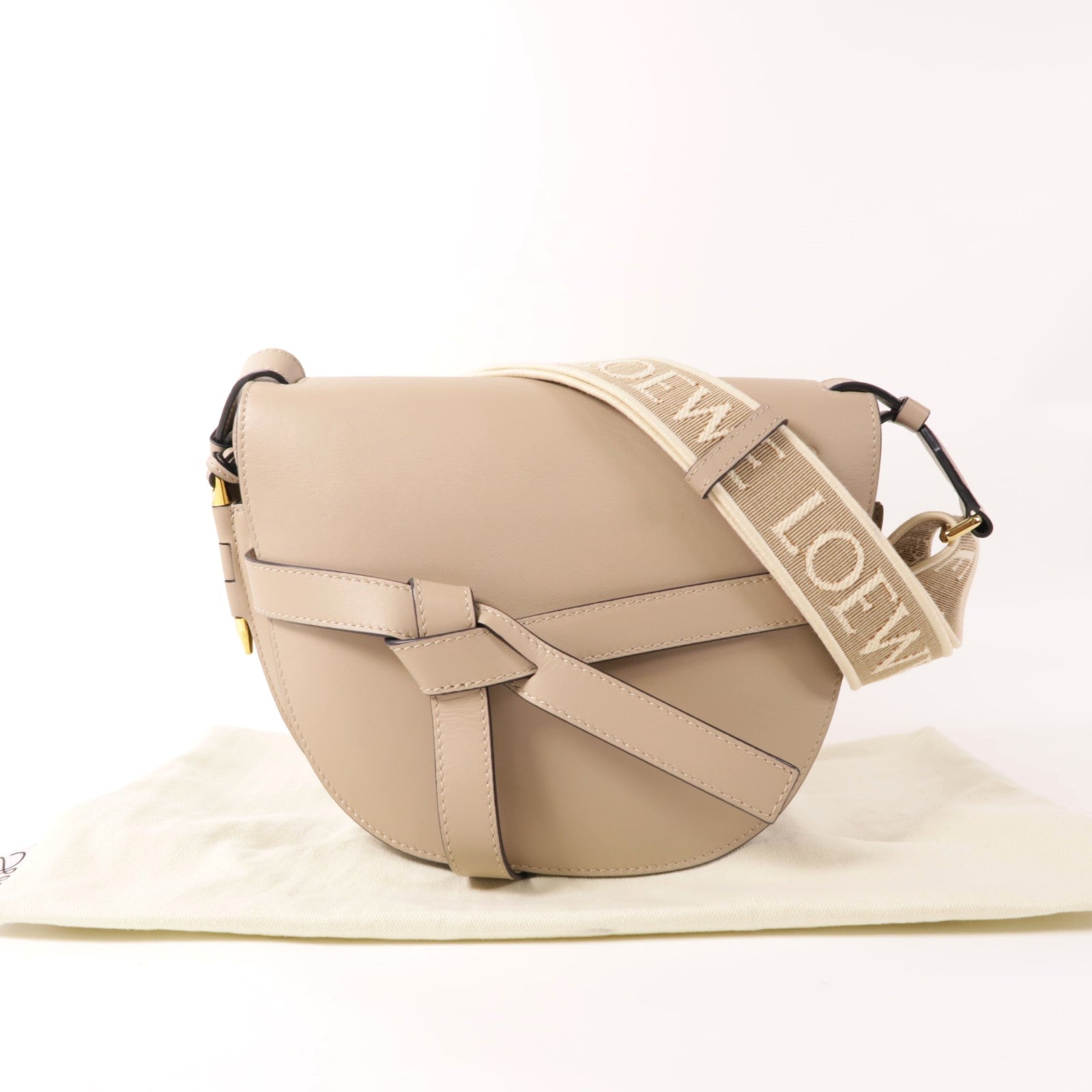 LOEWE 牛皮皮革Gate Small金扣肩背袋