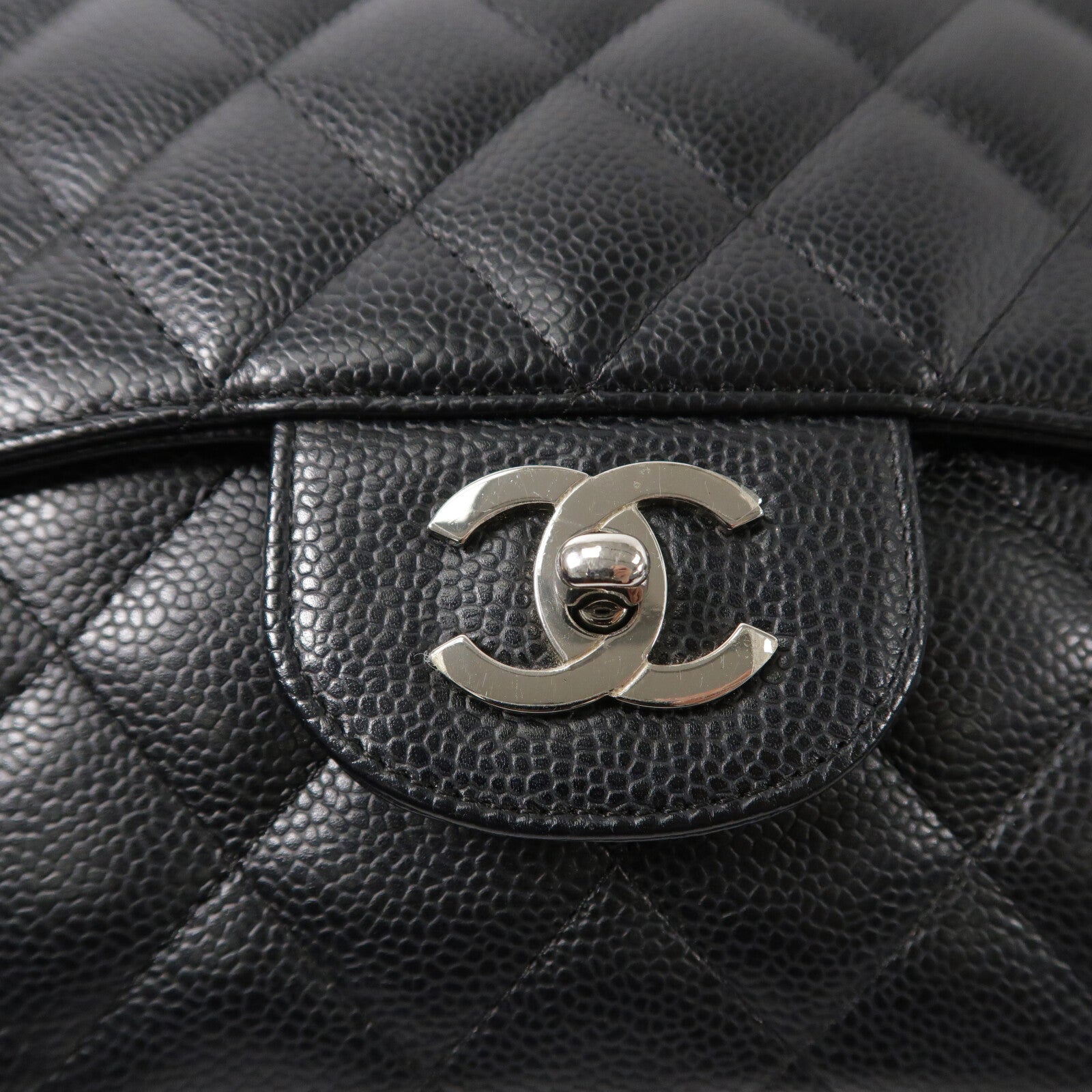 CHANEL 牛皮皮革Large Classic鏈帶肩背袋