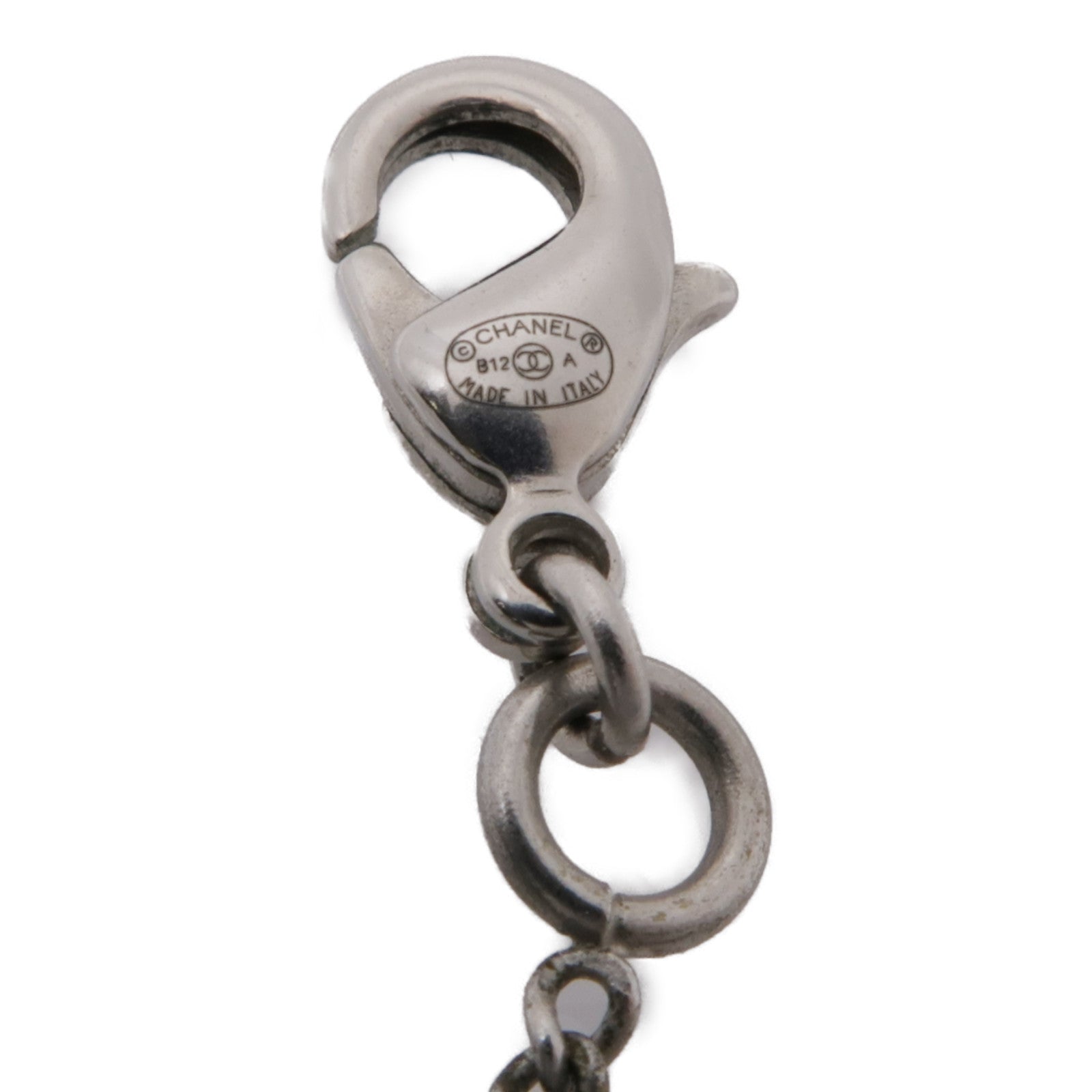 CHANEL 金屬Necklace項鍊銀色/黑色