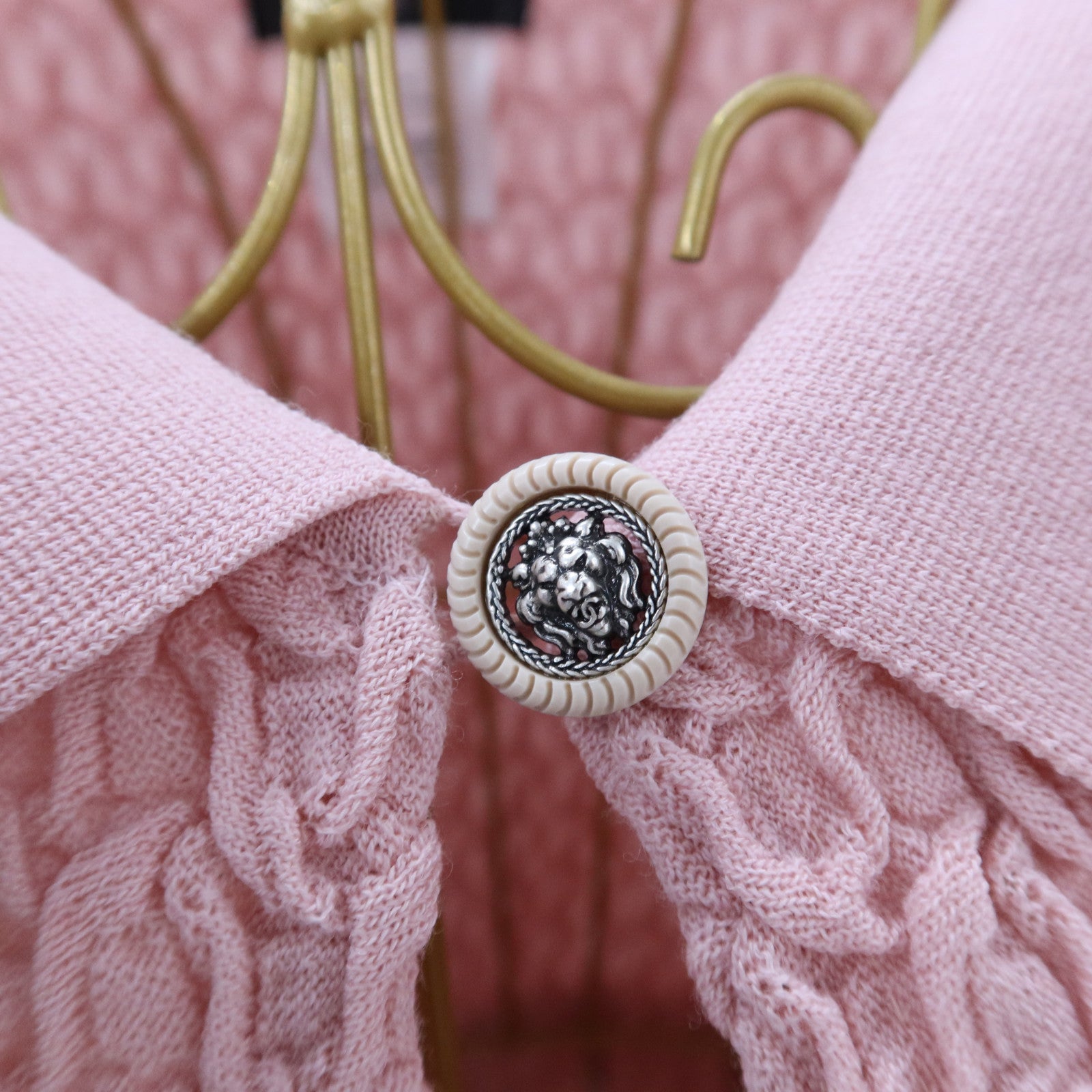 CHANEL Wool/Nylon Lion Button Long Dress連身裙