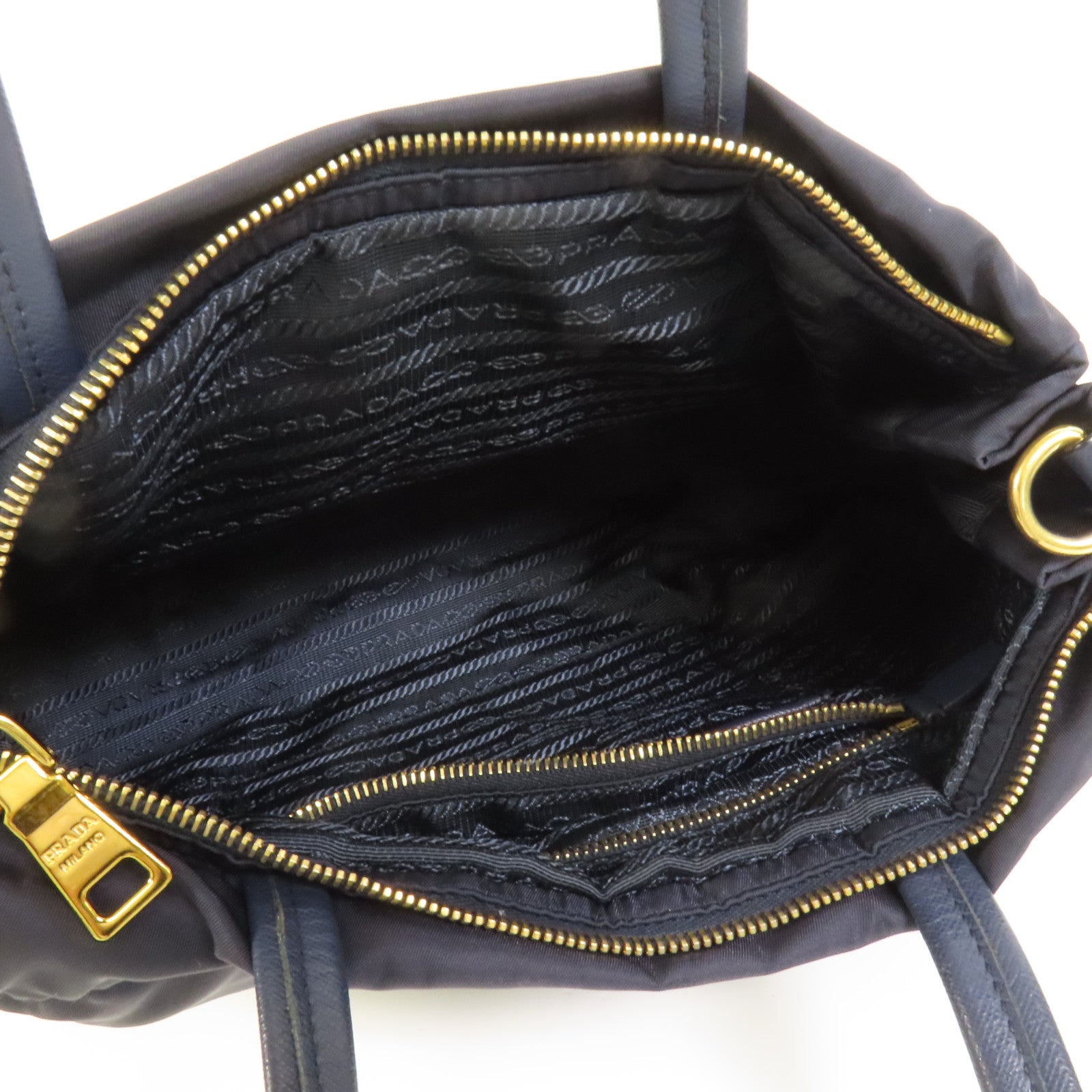 PRADA 尼龍Shoulder Tote金扣手挽肩背兩用袋