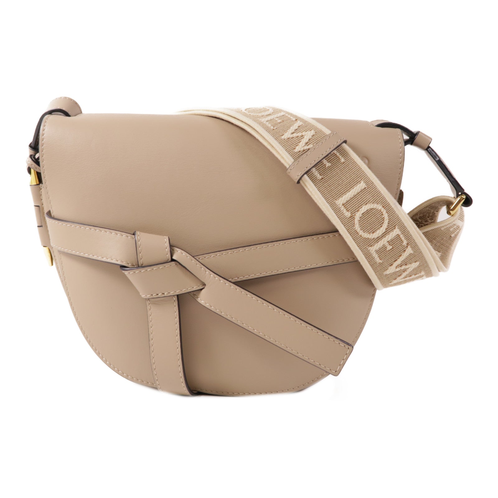 LOEWE 牛皮皮革Gate Small金扣肩背袋