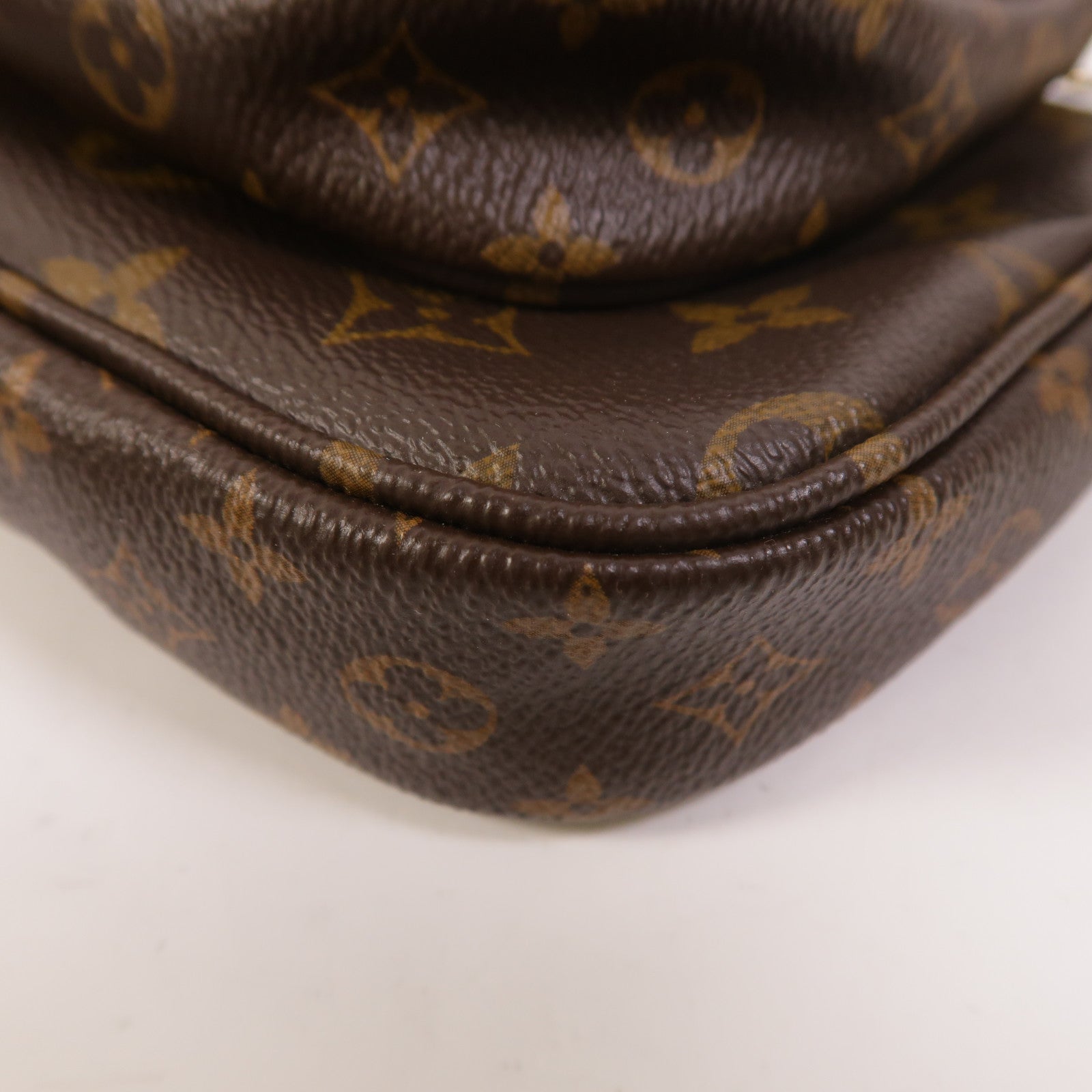 LOUIS VUITTON Monogram Multi Pochette Accessoires金扣手挽肩背兩用袋棕色