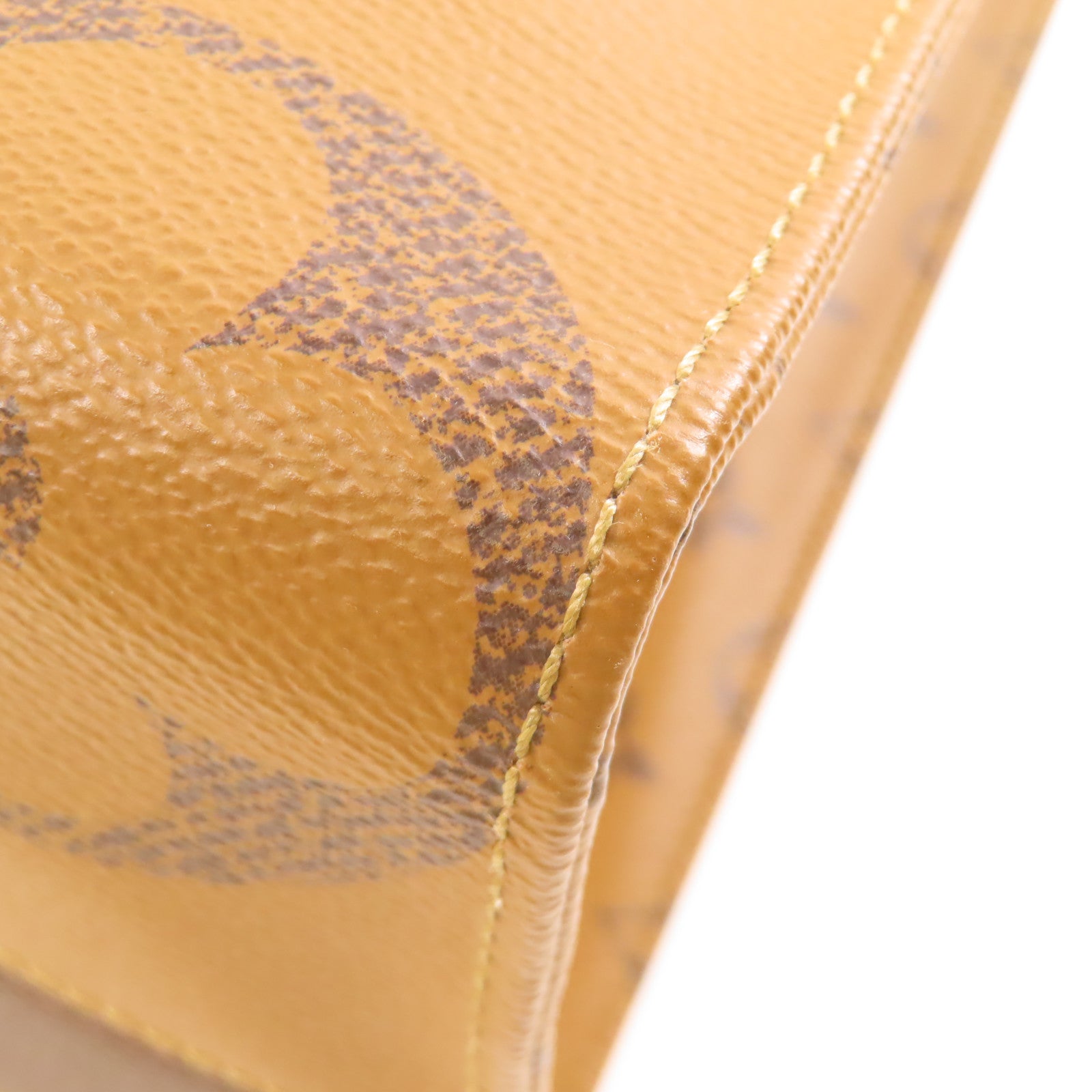 LOUIS VUITTON Monogram Giant OnTheGo MM金扣手挽肩背兩用袋棕色
