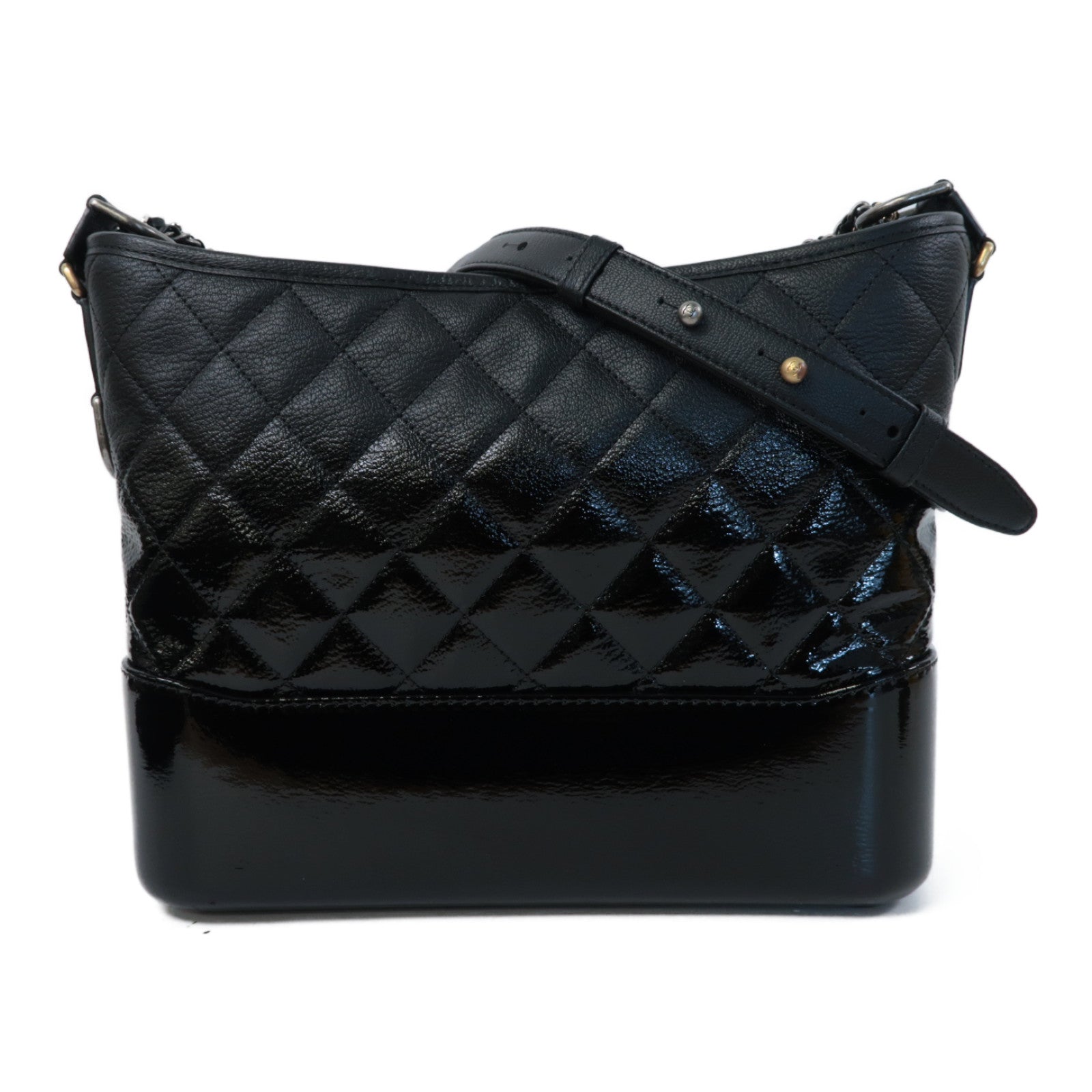 CHANEL 【激減優惠】牛皮皮革Chain Shoulder鏈帶肩背袋黑色