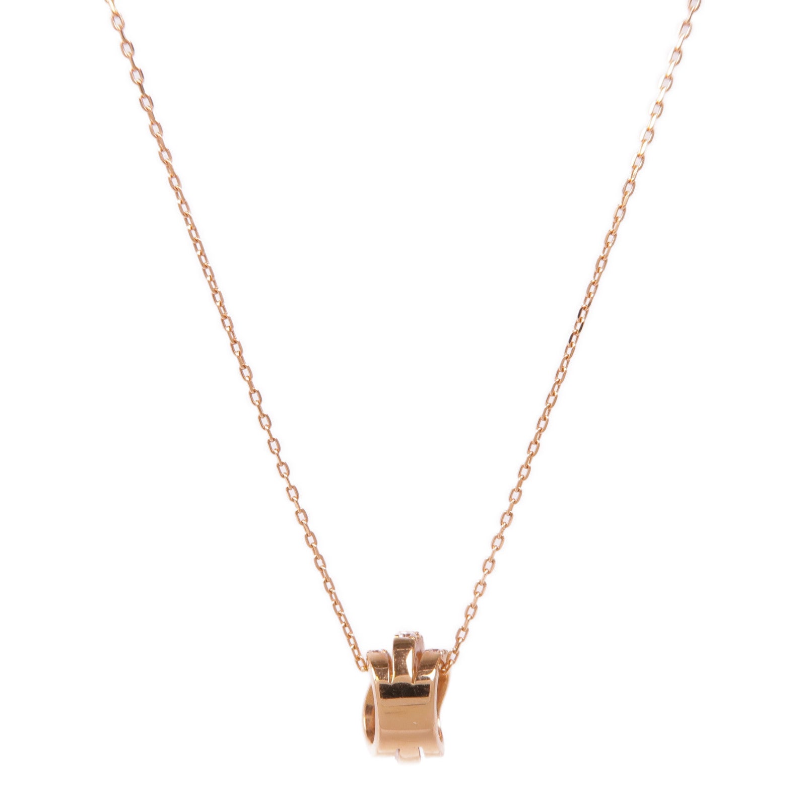 JEWELRY Diamond Necklace 18K Pink Gold